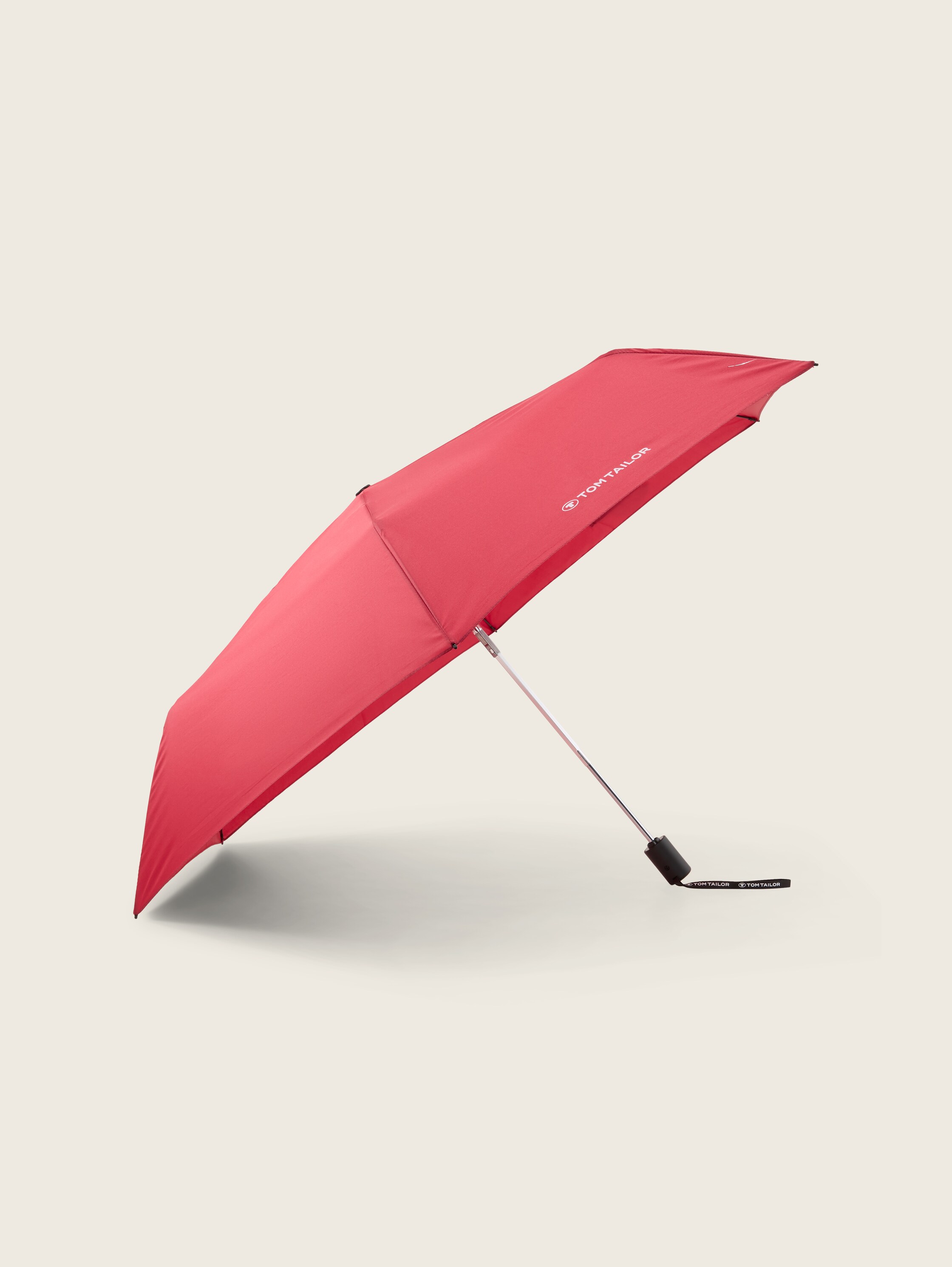 Mini Regenschirm mit Automatik - rot - 