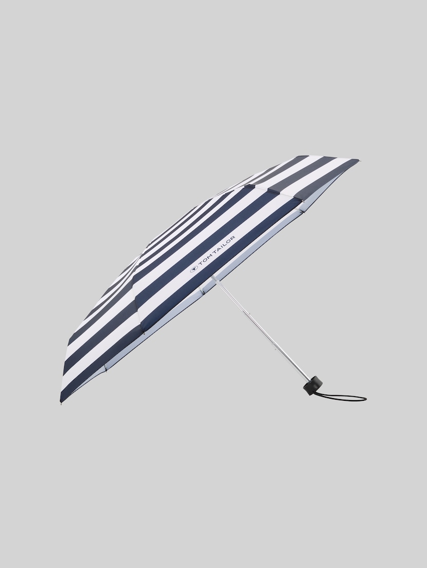 Ultra-mini umbrella by Unisex, navy stripes