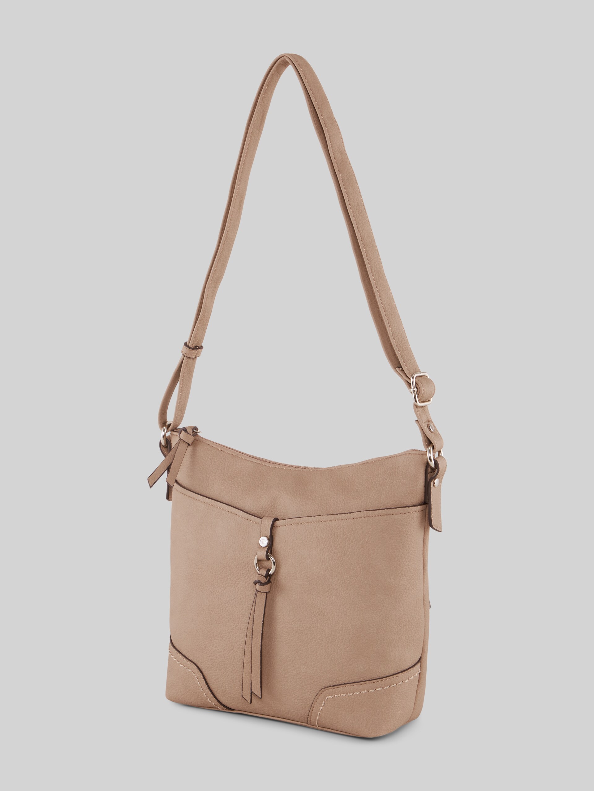 Imeri Umhängetasche - taupe / taupe - seitliche Produkt-Ansicht 