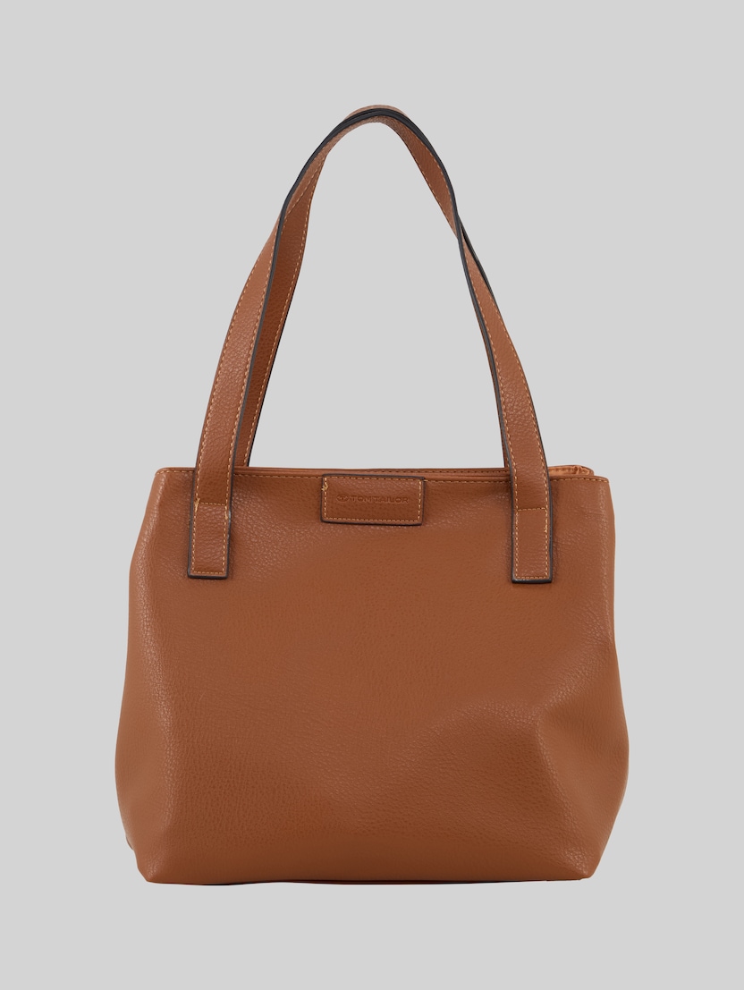 TTMIRI L Shopper mit Logo-Badge von Women, cognac / brandy