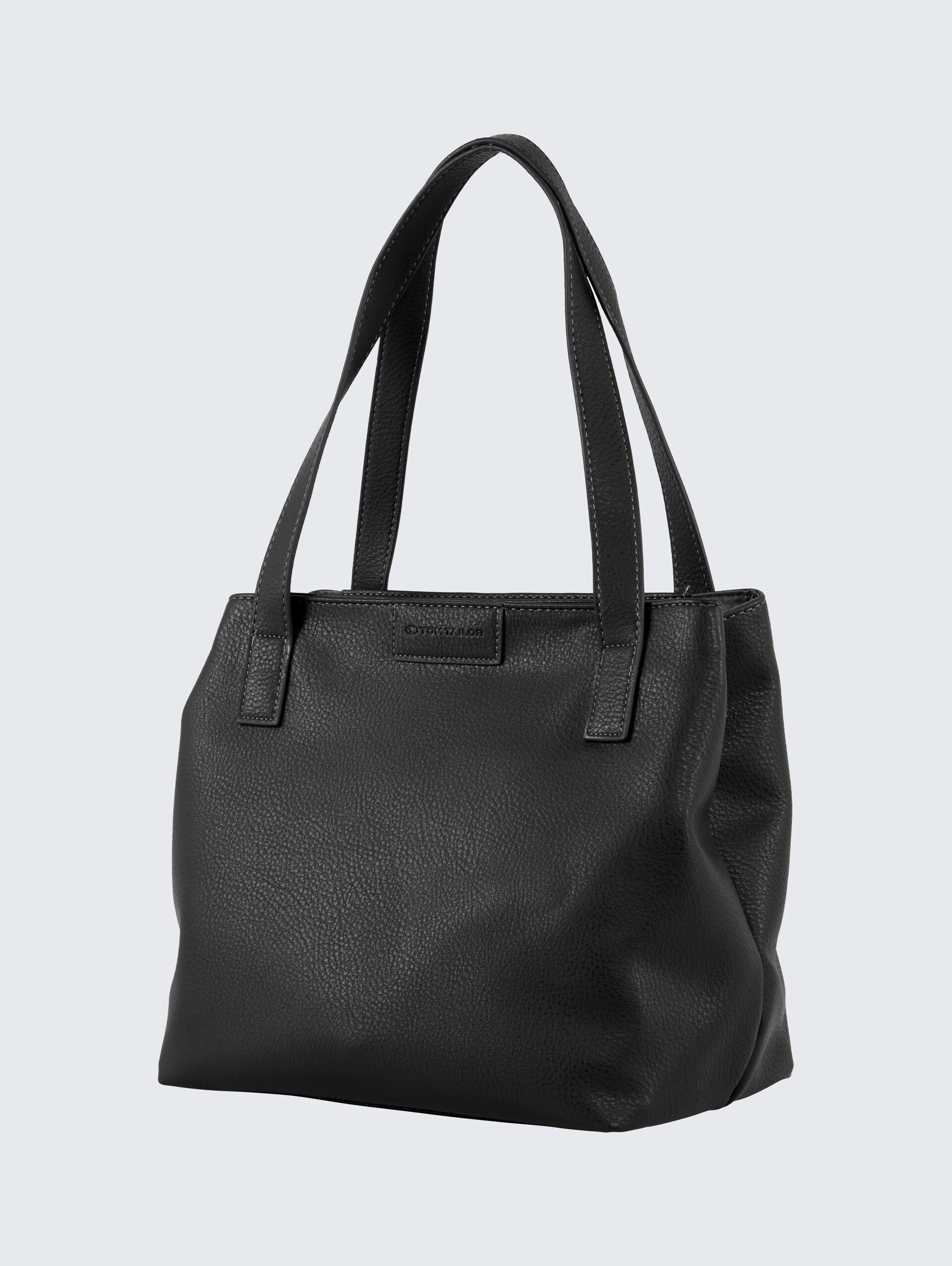 TTMIRI L Shopper mit Logo-Badge - schwarz / black - seitliche Produkt-Ansicht 