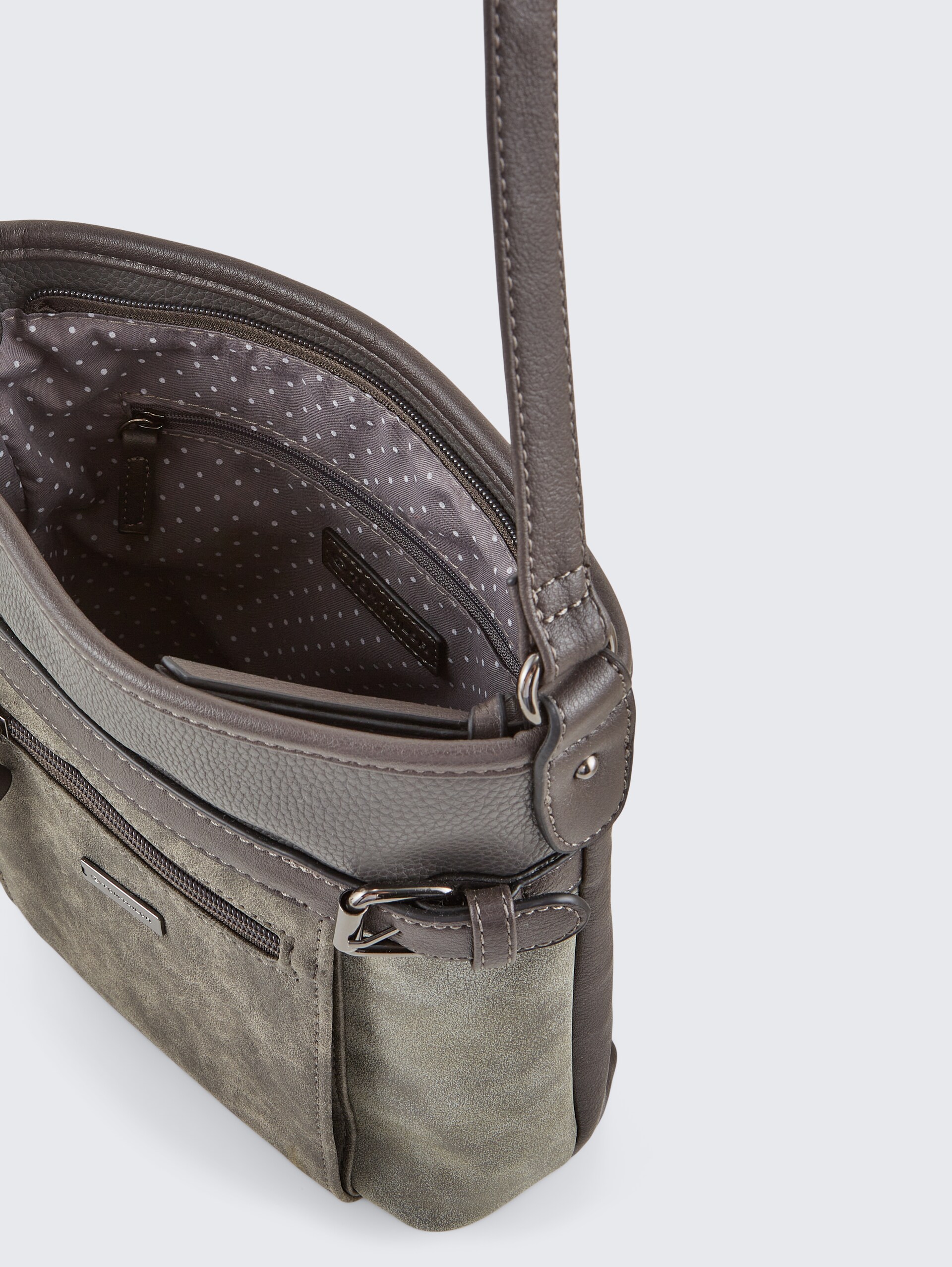 TTJUNA Umhängetasche mit Gürtelelement - grey - seitliche Produkt-Ansicht 