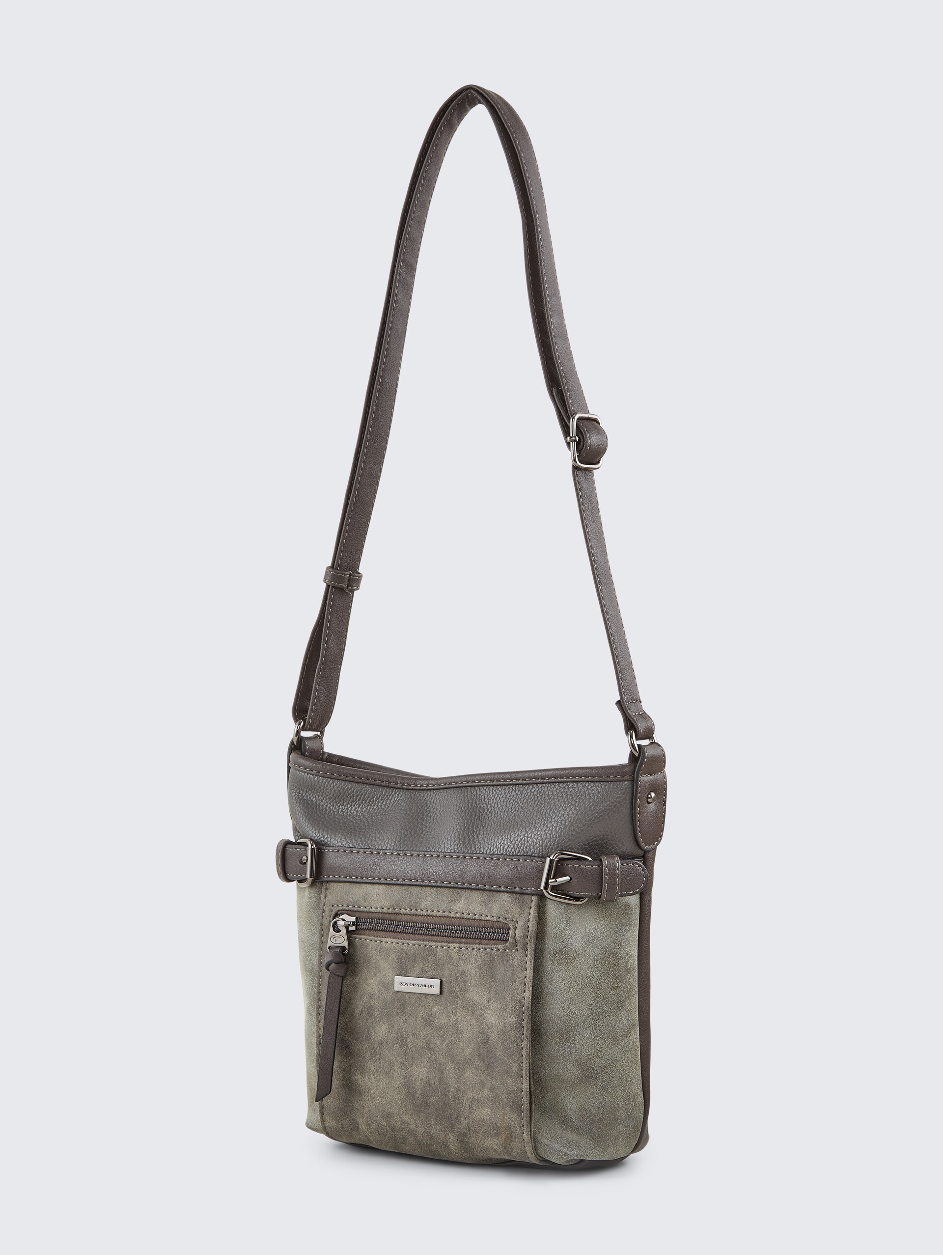 TTJUNA Umhängetasche mit Gürtelelement - grey - seitliche Produkt-Ansicht 