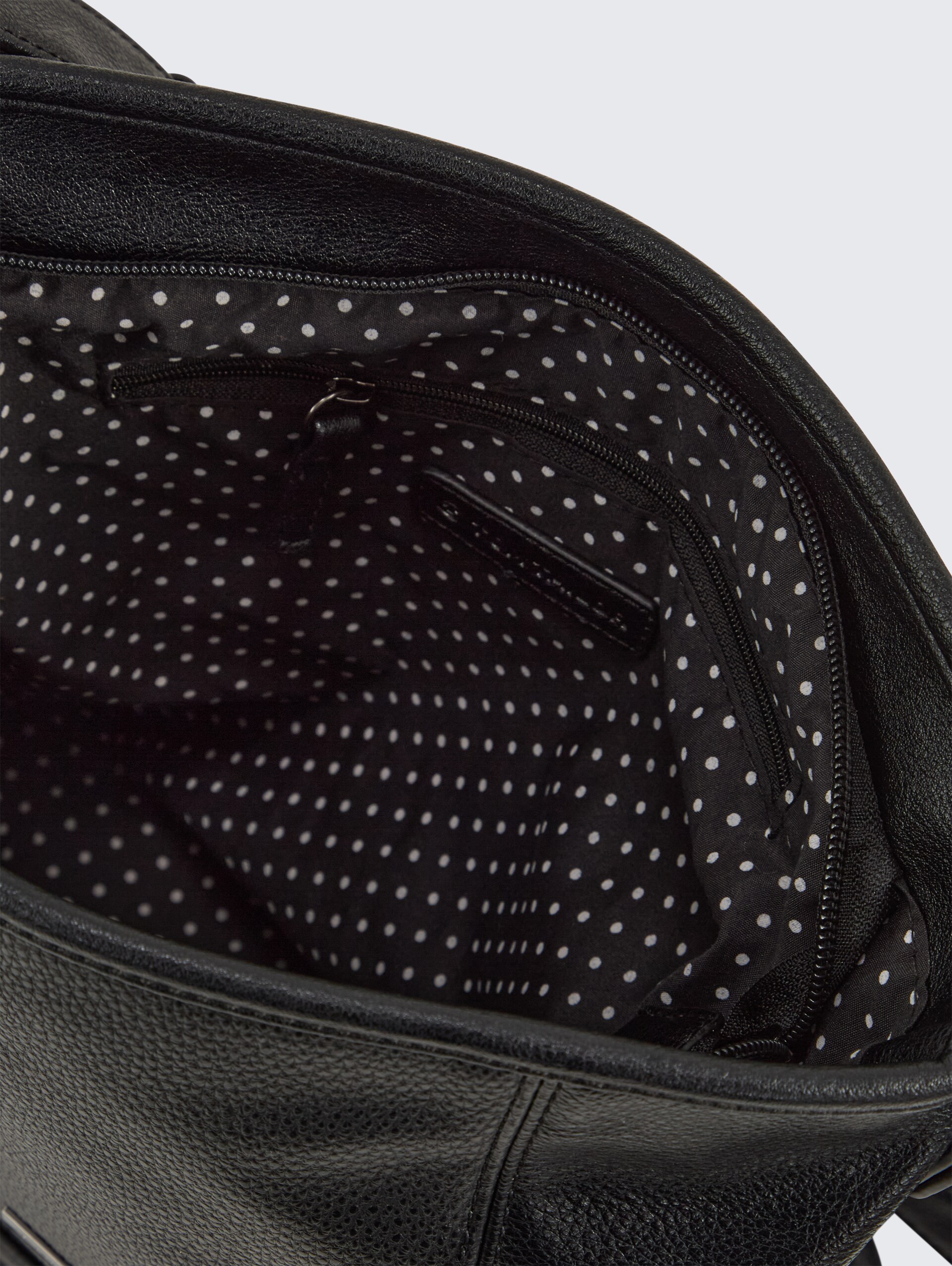 TTJUNA Beuteltasche mit Gürtelelement - schwarz / black - seitliche Produkt-Ansicht 