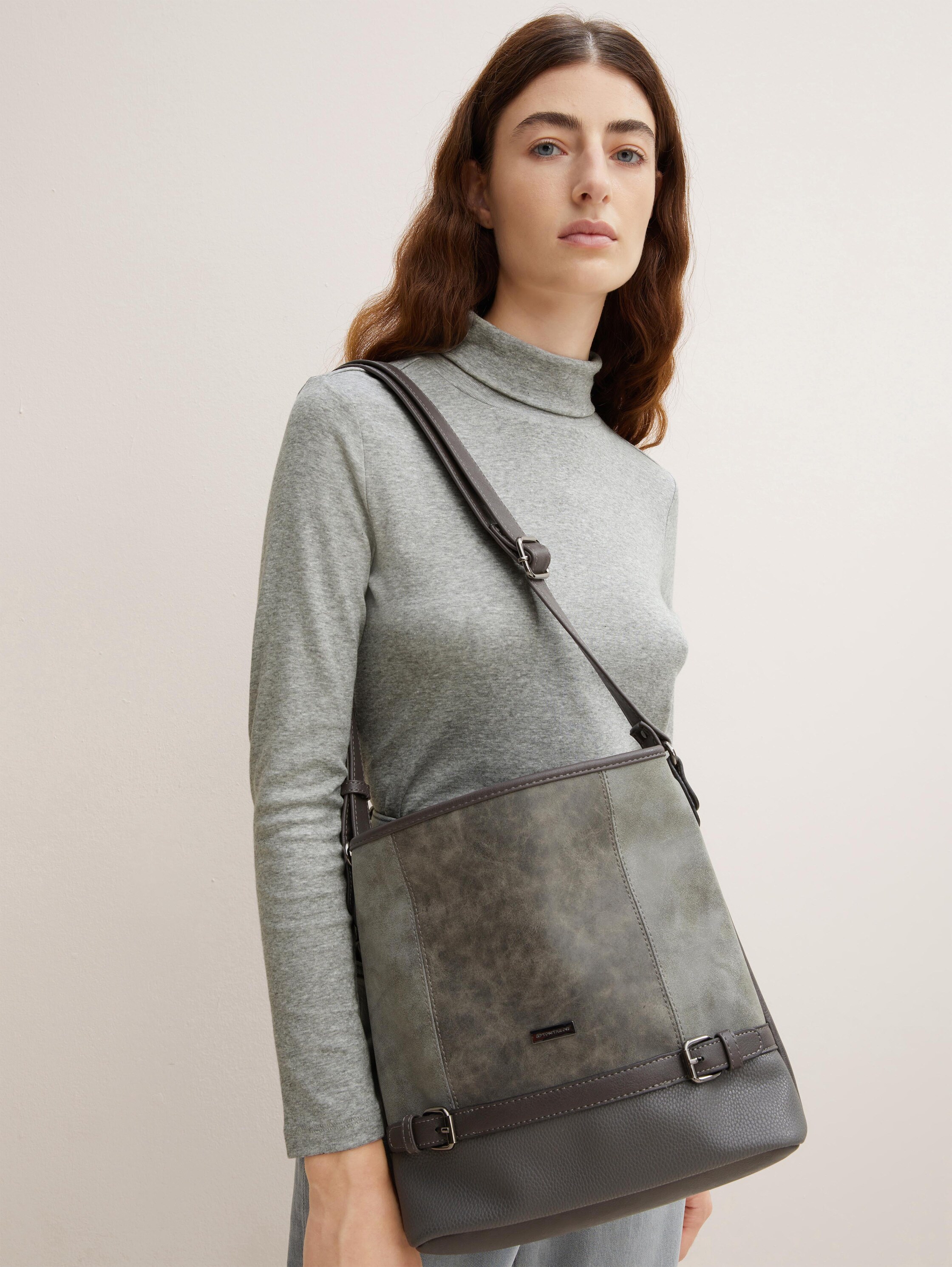 TTJUNA buideltas met riemelement - grey - 