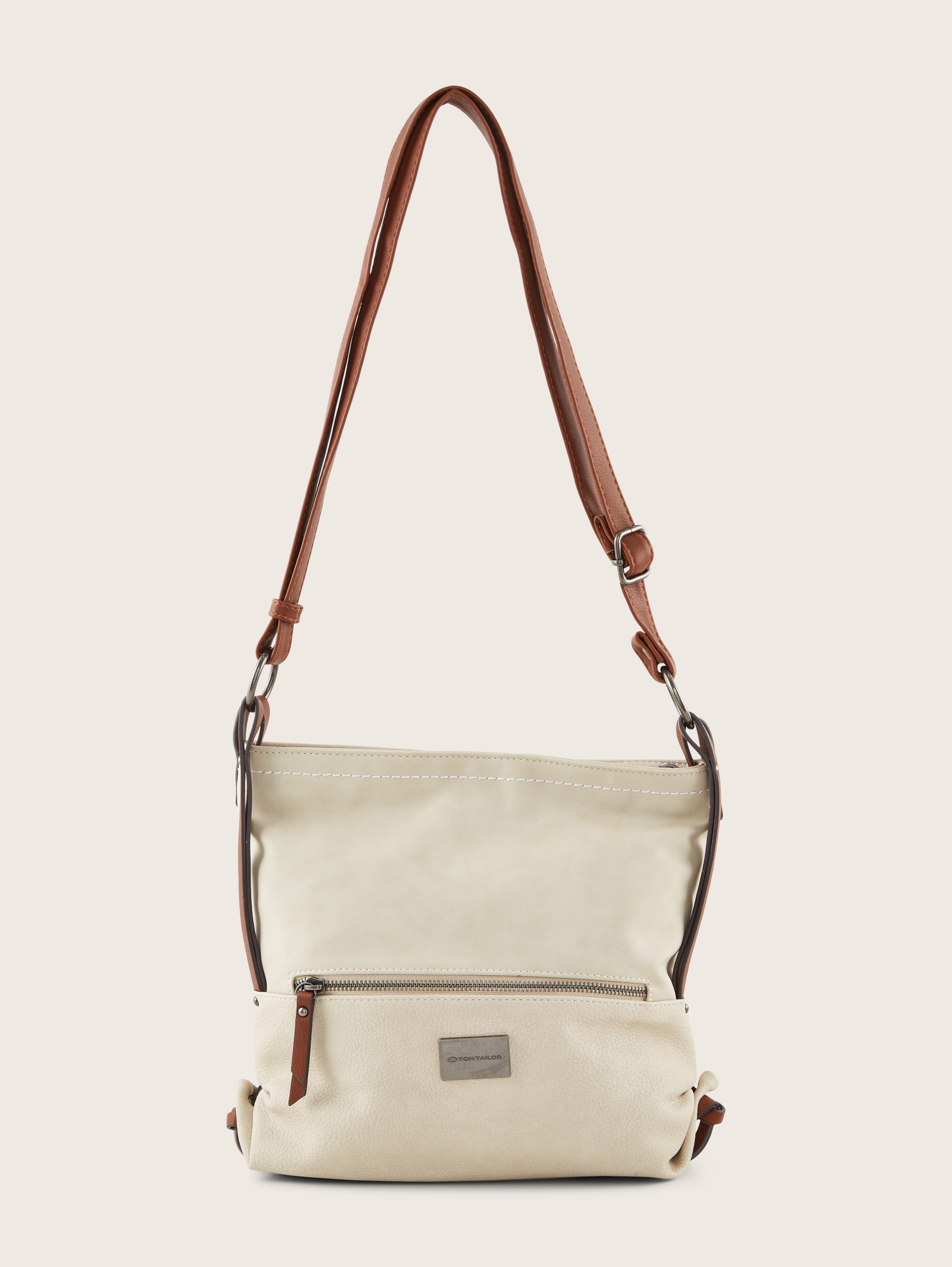 TTELIN M Umhängetasche mit Material-Mix von Women, off white / off white