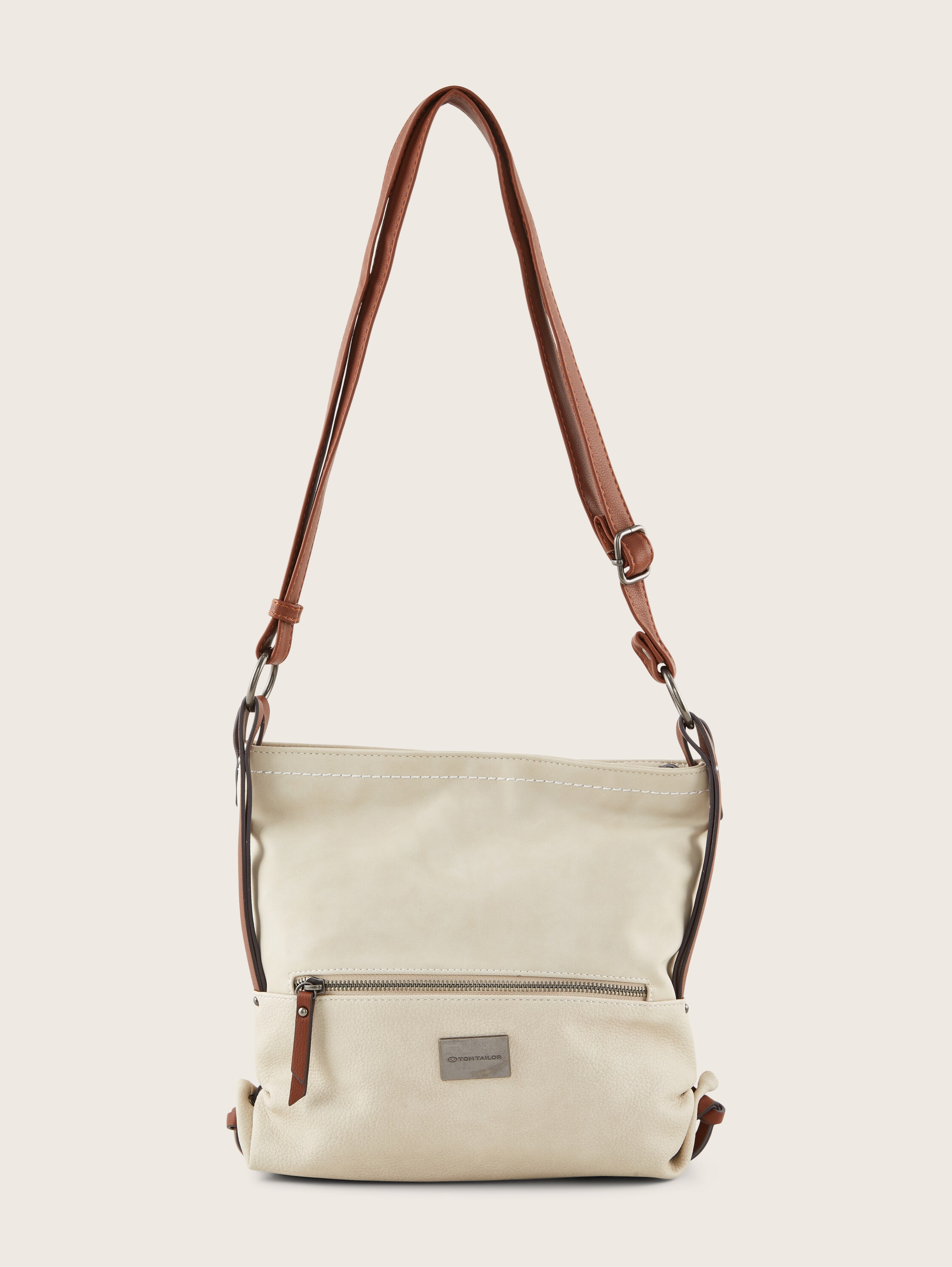 TTELIN M schoudertas met materiaalmix - off_white_off_white - 