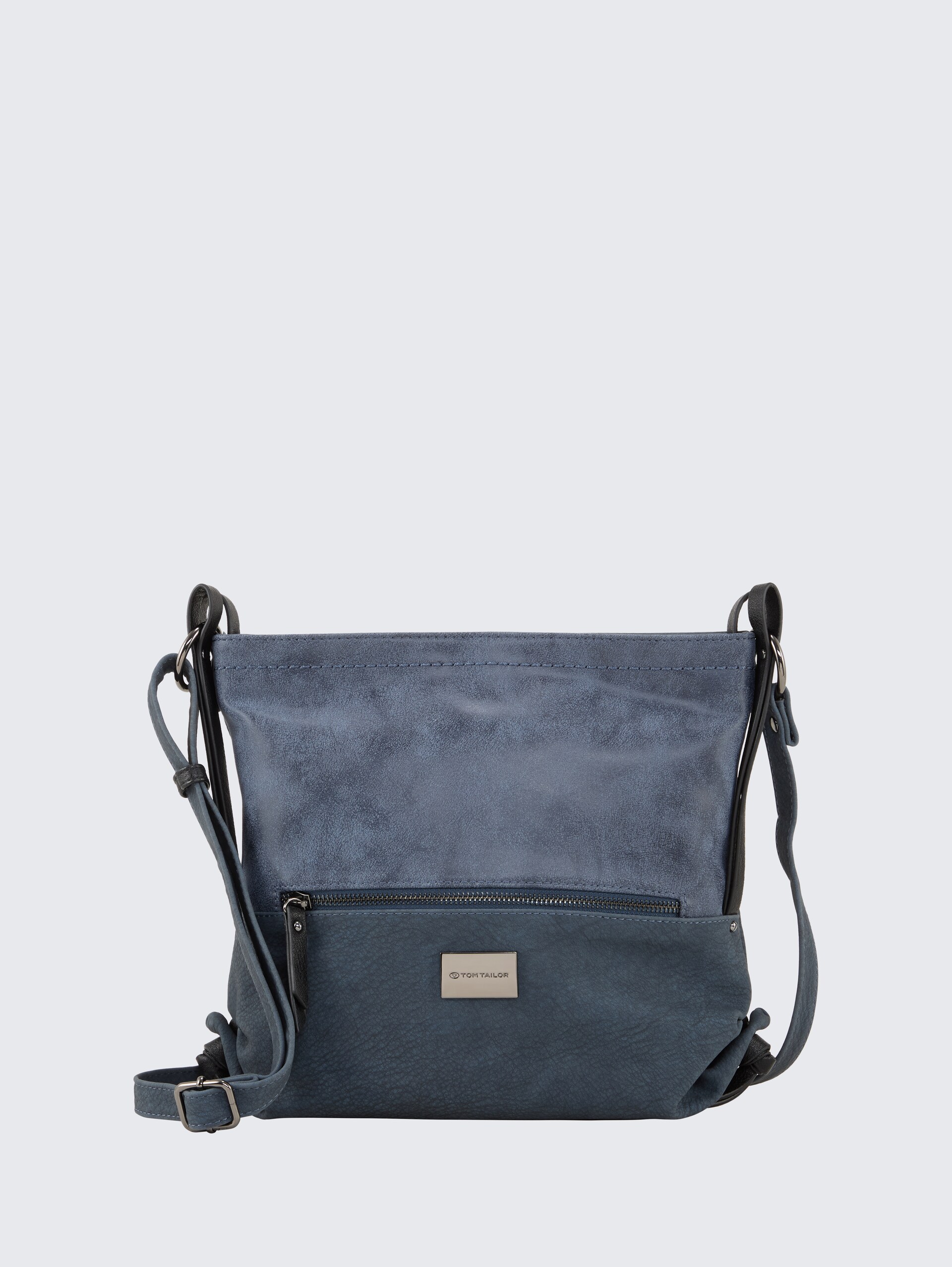 TTELIN M Umhängetasche mit Material-Mix - blue - Vorder-Produkt-Ansicht