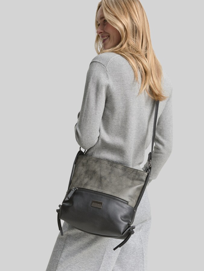TTELIN M Umhängetasche mit Material-Mix von Women, schwarz / black