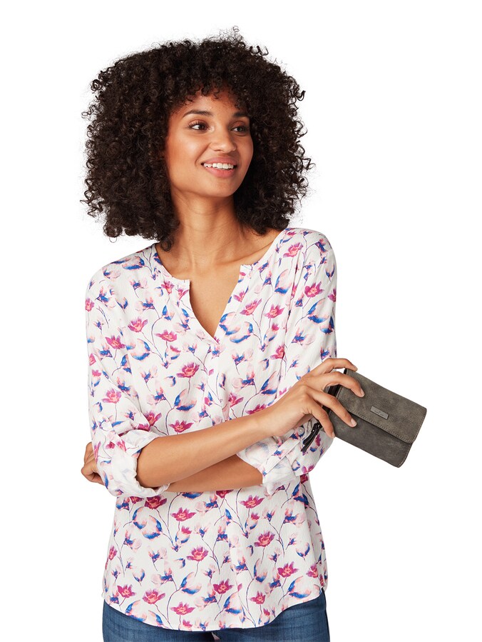 TTELIN Portemonnaie mit Logo-Applikation von Women, grey