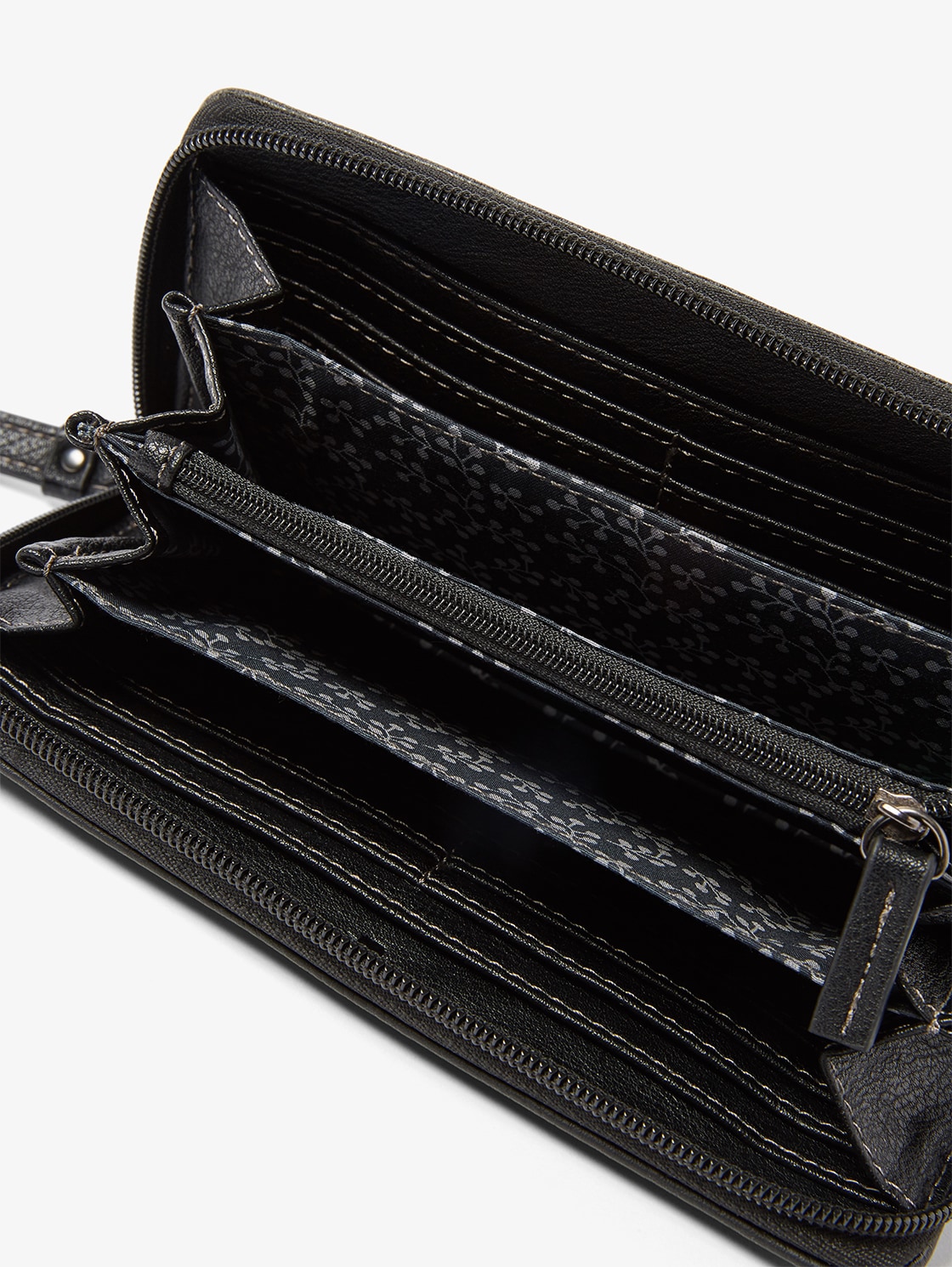 TTELIN portemonnee met logo-applicatie - schwarz_black - 