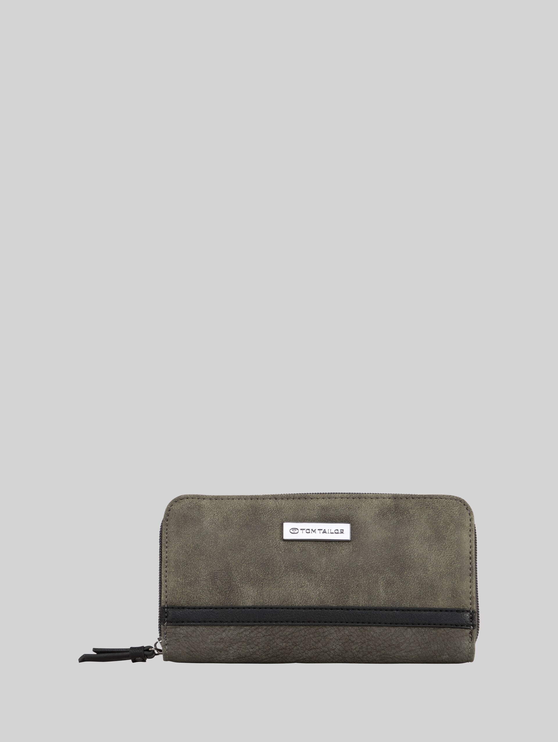 TTELIN Portemonnaie mit Logo-Applikation - grey - Vorder-Produkt-Ansicht