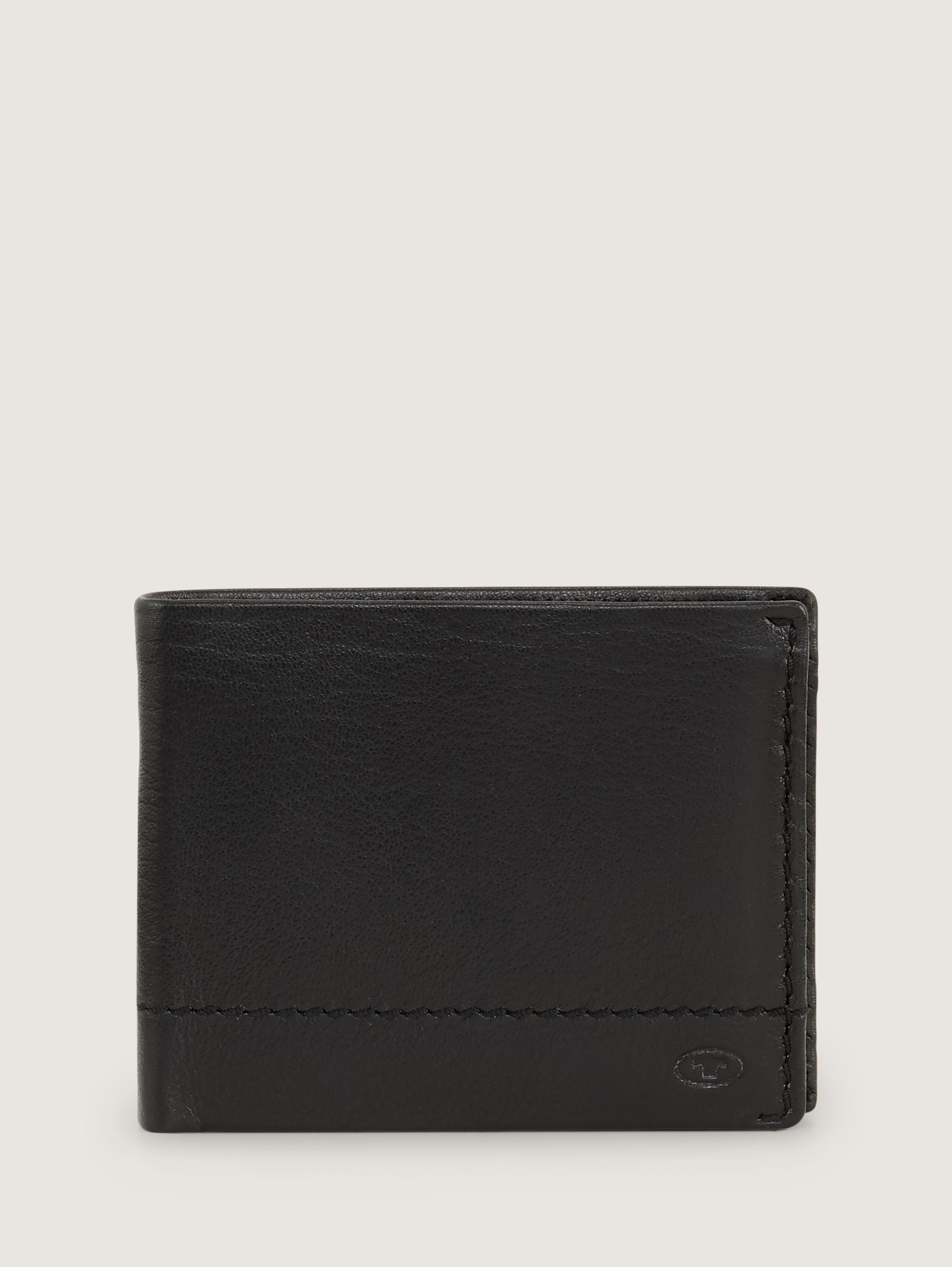 TTKAI Brieftasche aus Leder von Men, schwarz / black