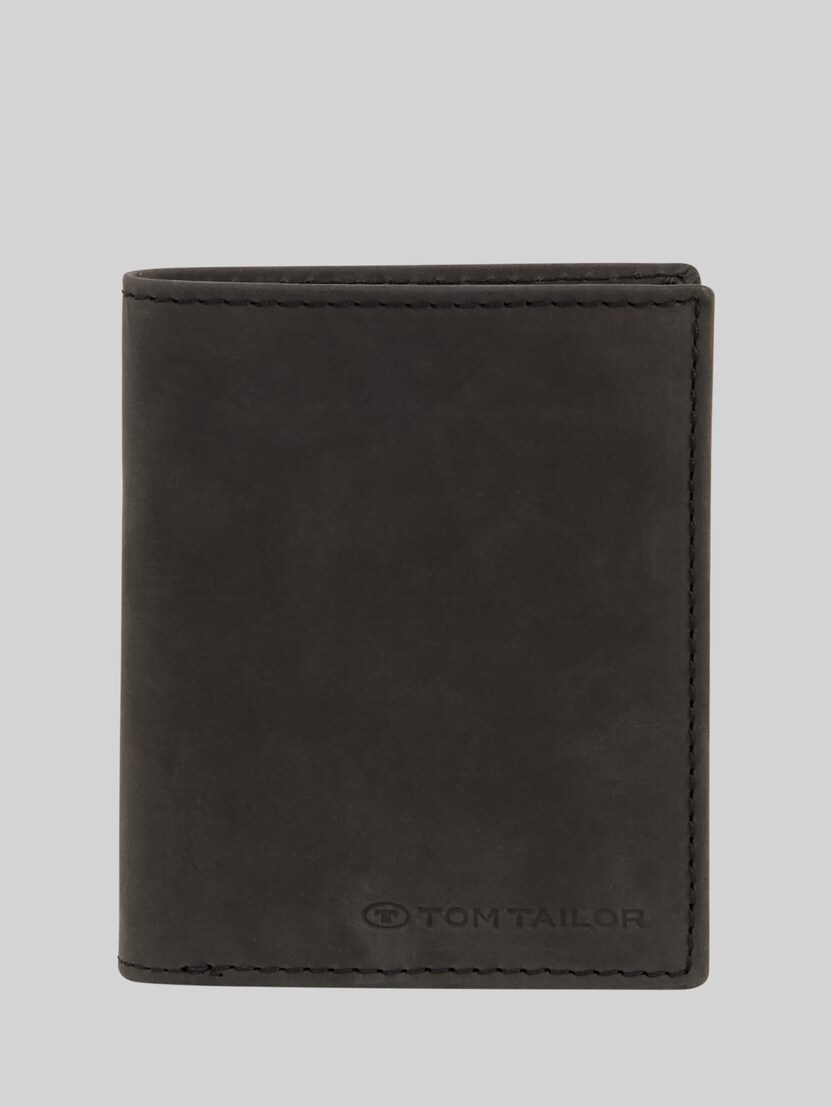 TTRON portemonnee van leer door Men, schwarz / black