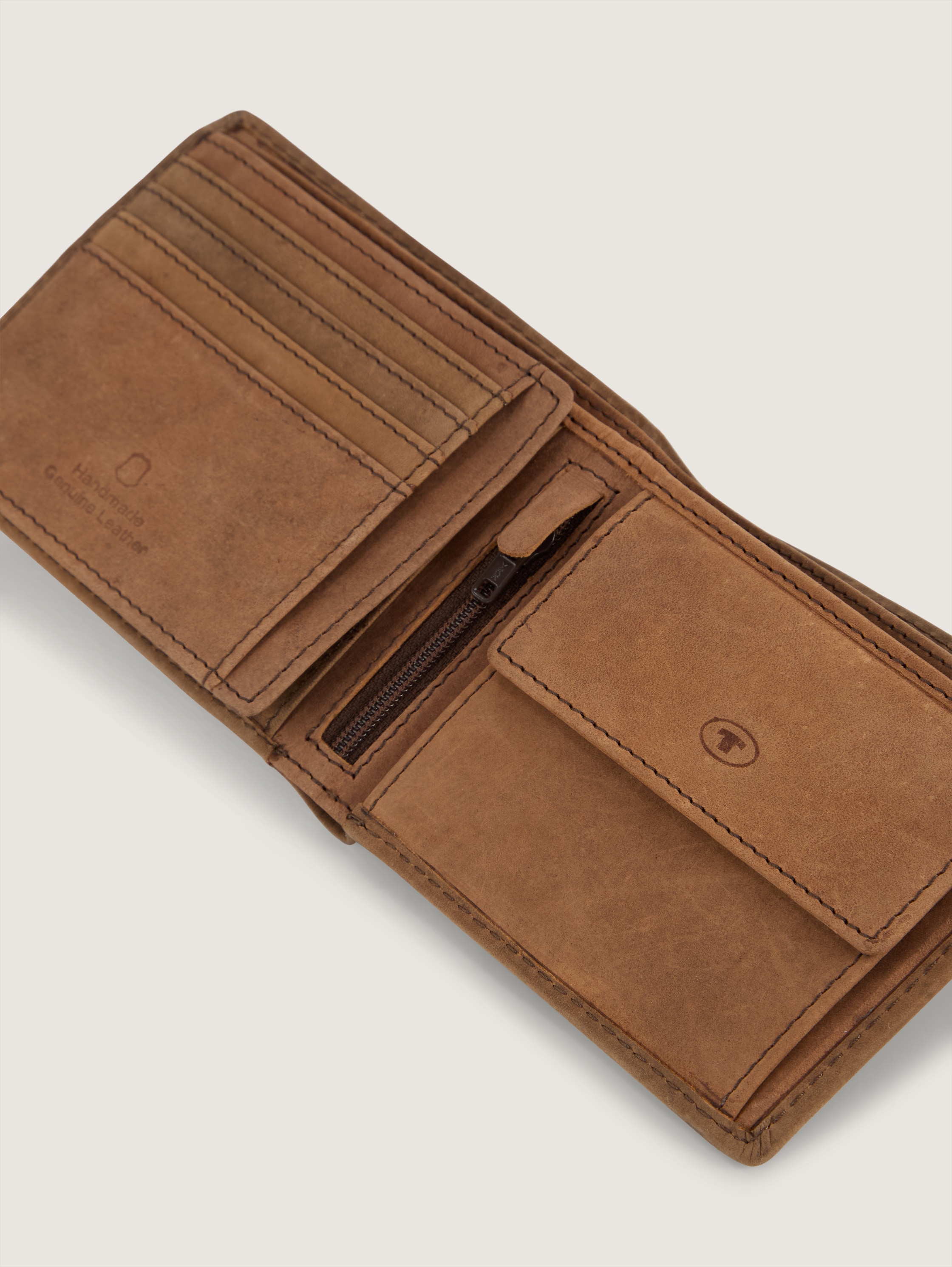TTRON Brieftasche aus Leder - braun_brown - 