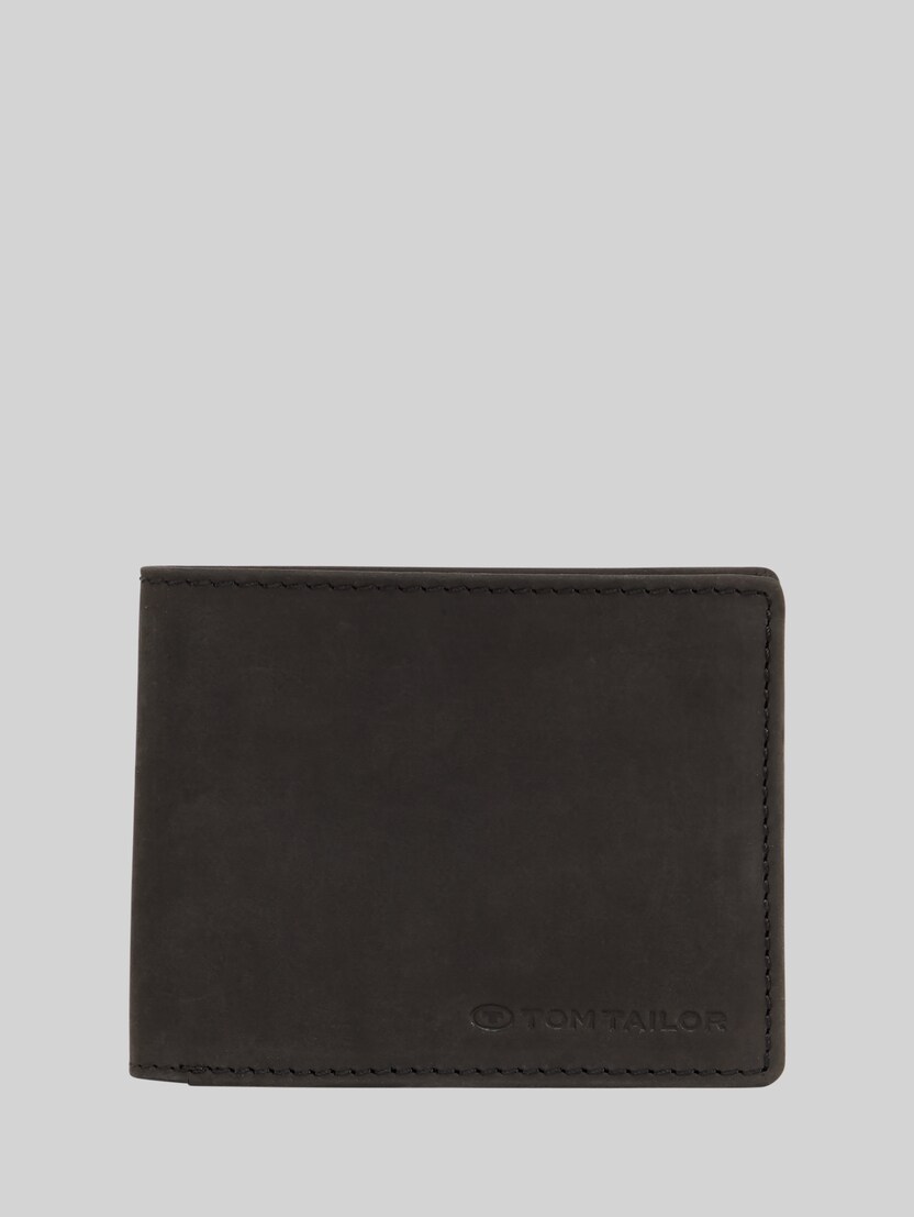 TTRON portemonnee van leer door Men, schwarz / black