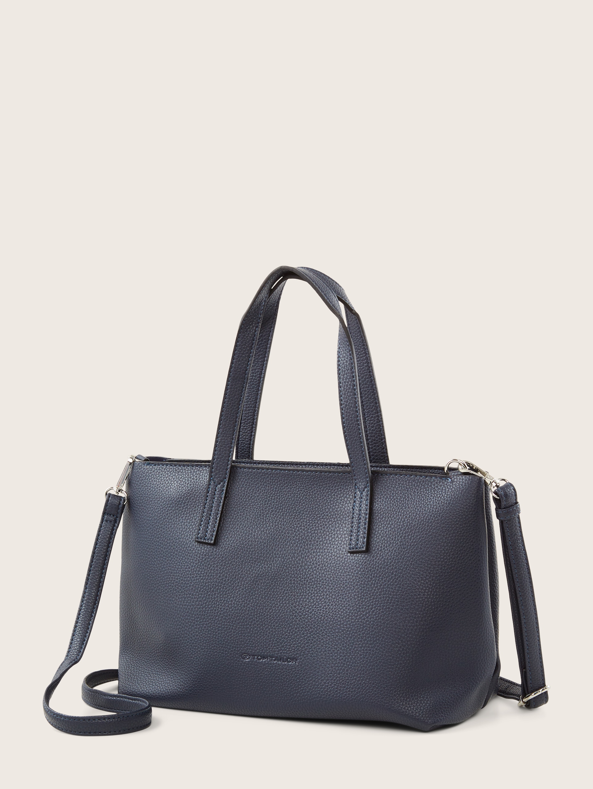 TTMARLA shopper met klein reliëflogo - dark blue - zijaanzicht product 