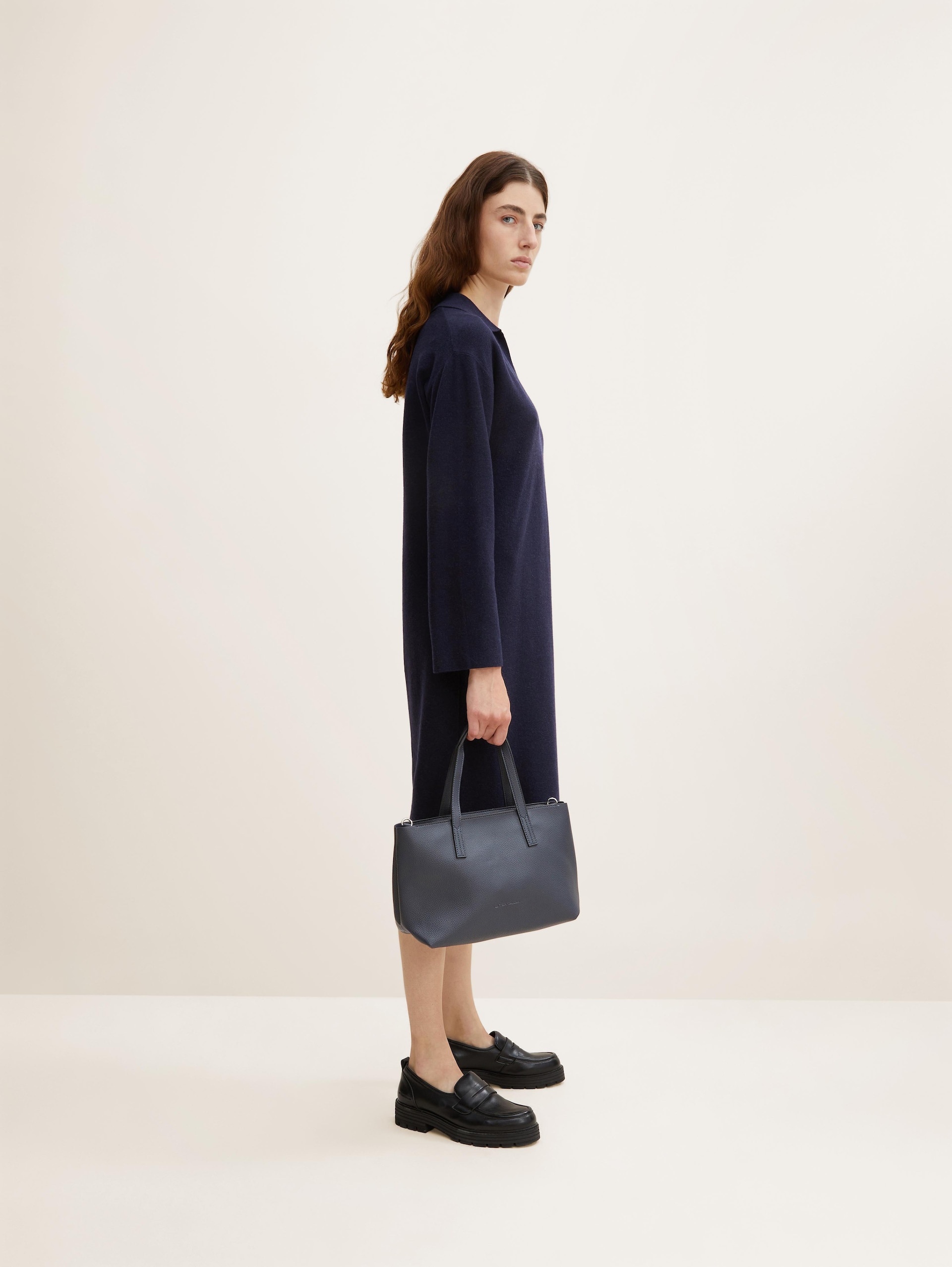 TTMARLA shopper met klein reliëflogo - dark blue
