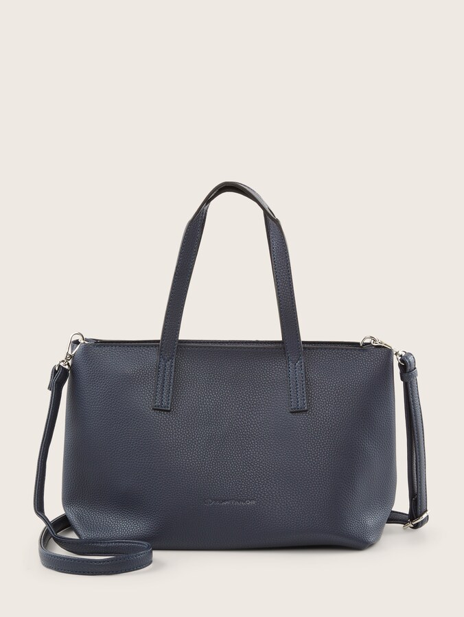 TTMARLA shopper with small embossed logo by Women, dark blue