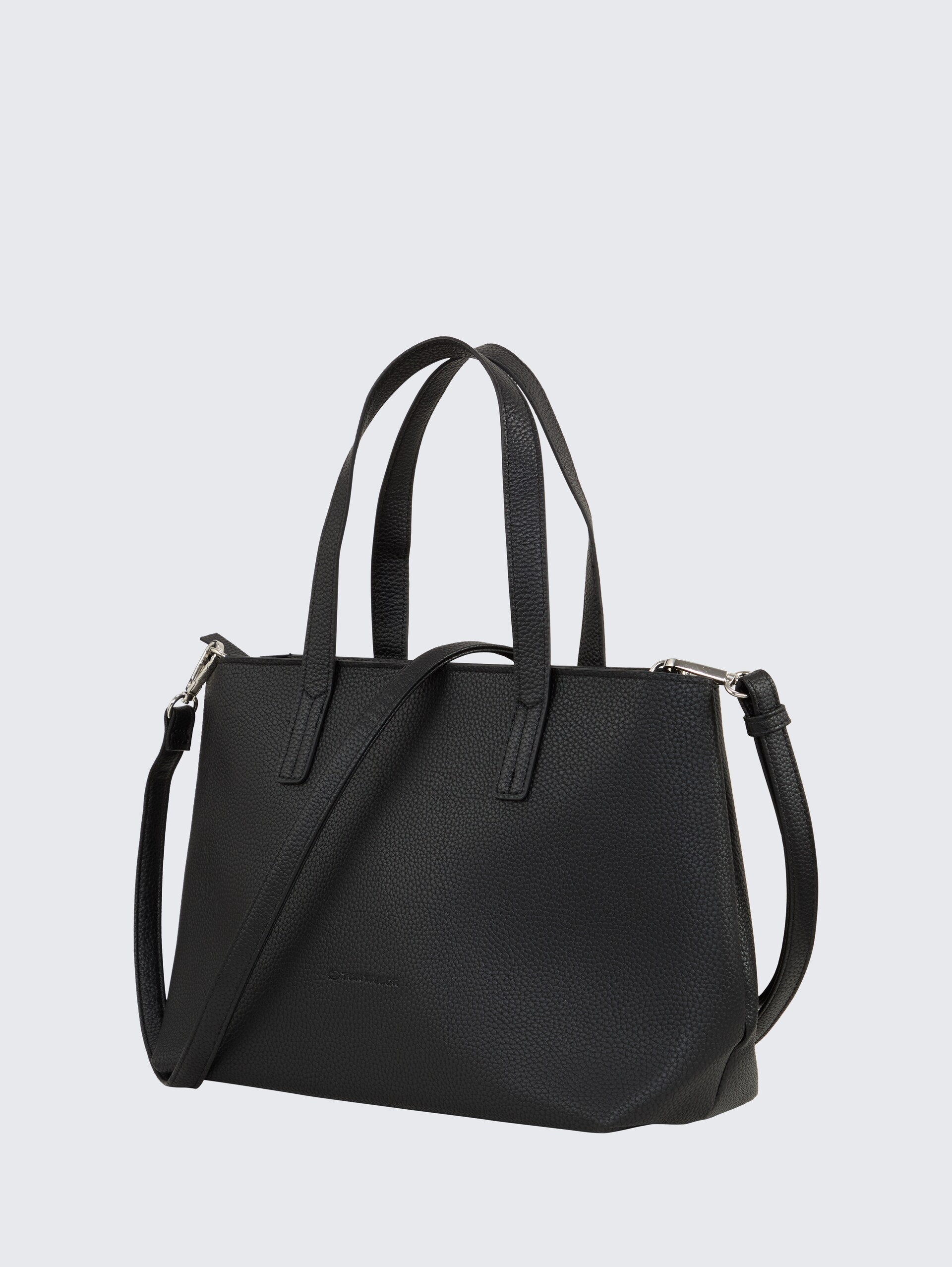 TTMARLA Shopper mit kleiner Logo-Prägung - schwarz / black - seitliche Produkt-Ansicht 
