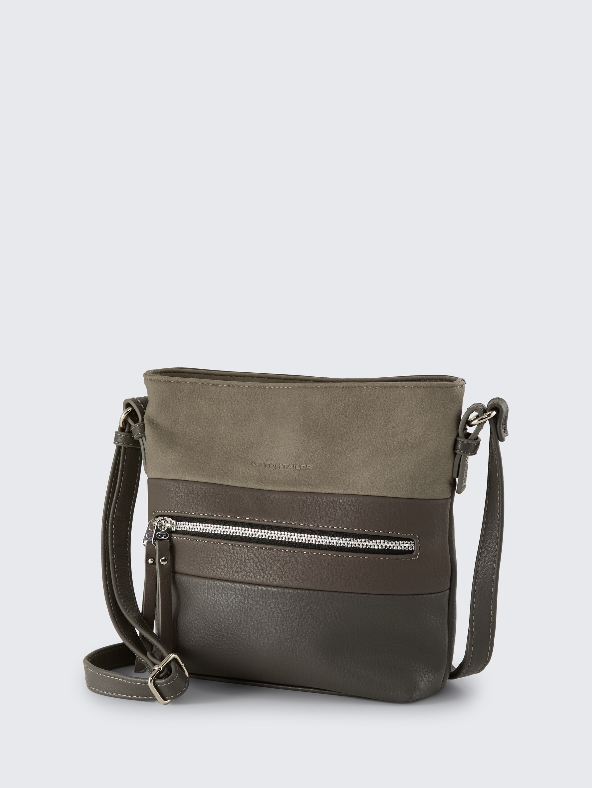 TTELLEN M Umhängetasche mit Colour-Blocking - mixed grey - seitliche Produkt-Ansicht 