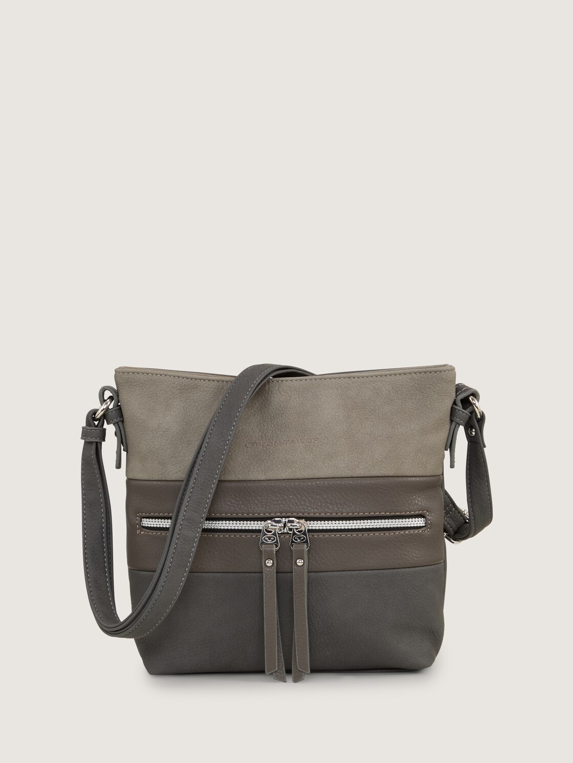 TTELLEN M Umhängetasche mit Colour-Blocking - mixed grey - Vorder-Produkt-Ansicht