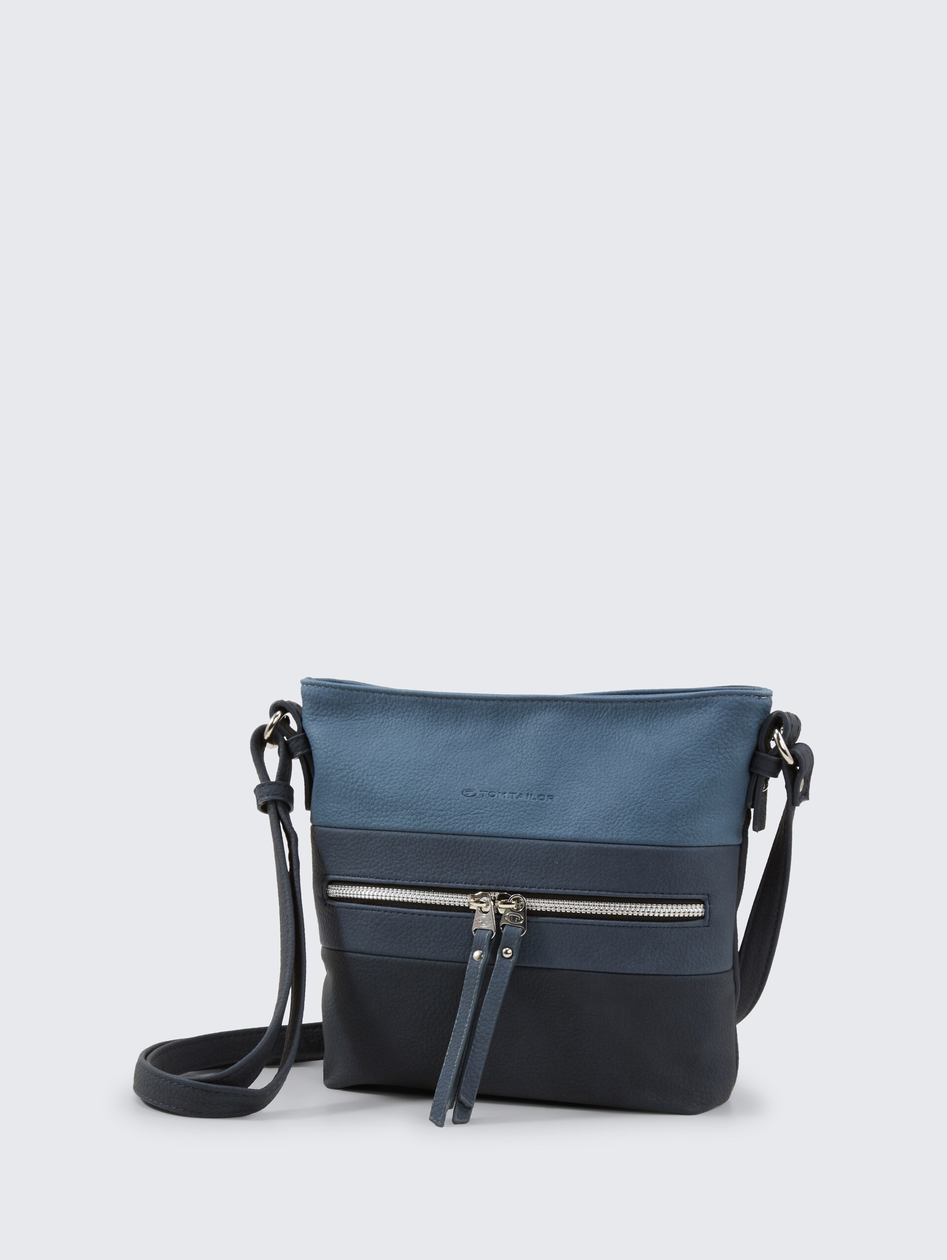 TTELLEN M Umhängetasche mit Colour-Blocking - mixed denim blue - seitliche Produkt-Ansicht 