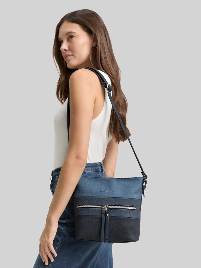 TTELLEN M Umhängetasche mit Colour-Blocking von Women, mixed denim blue