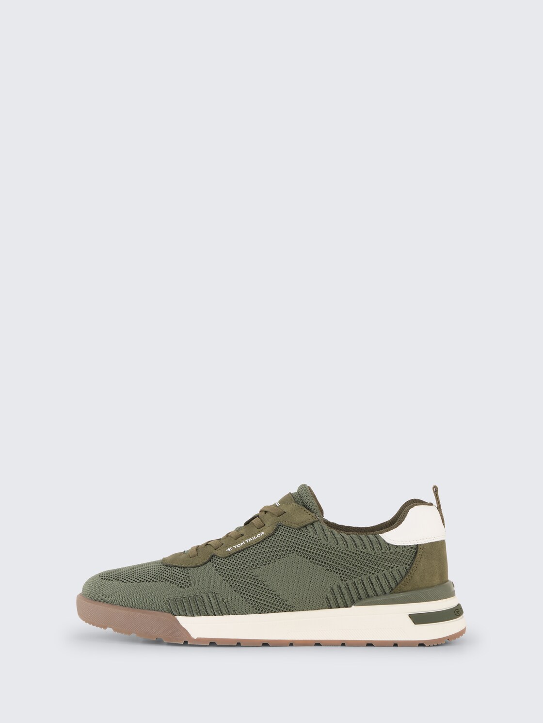 Sneakers met mesh - khaki - zijaanzicht product