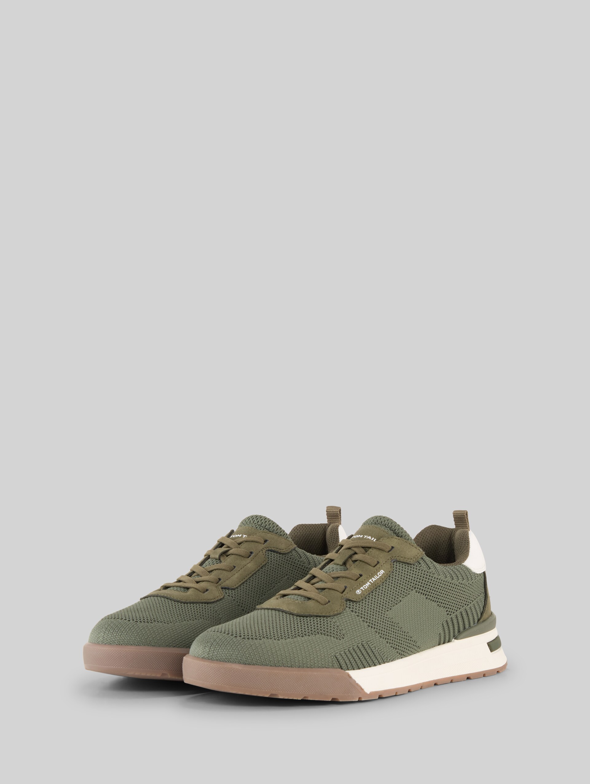 Sneakers with mesh - khaki - side product view