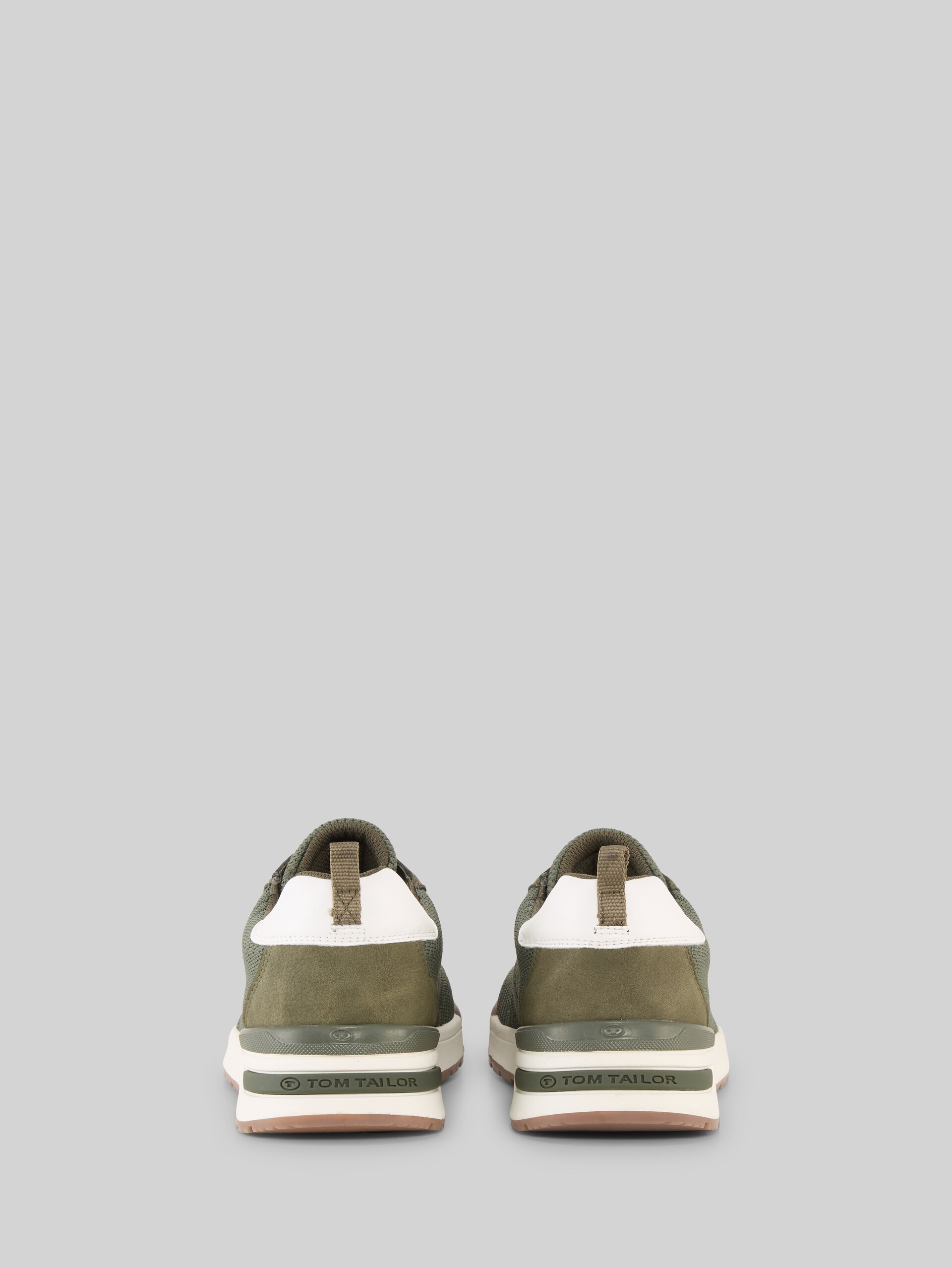 Sneakers with mesh - khaki - Product rear view