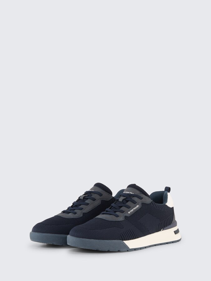 Sneakers met mesh door Men, navy