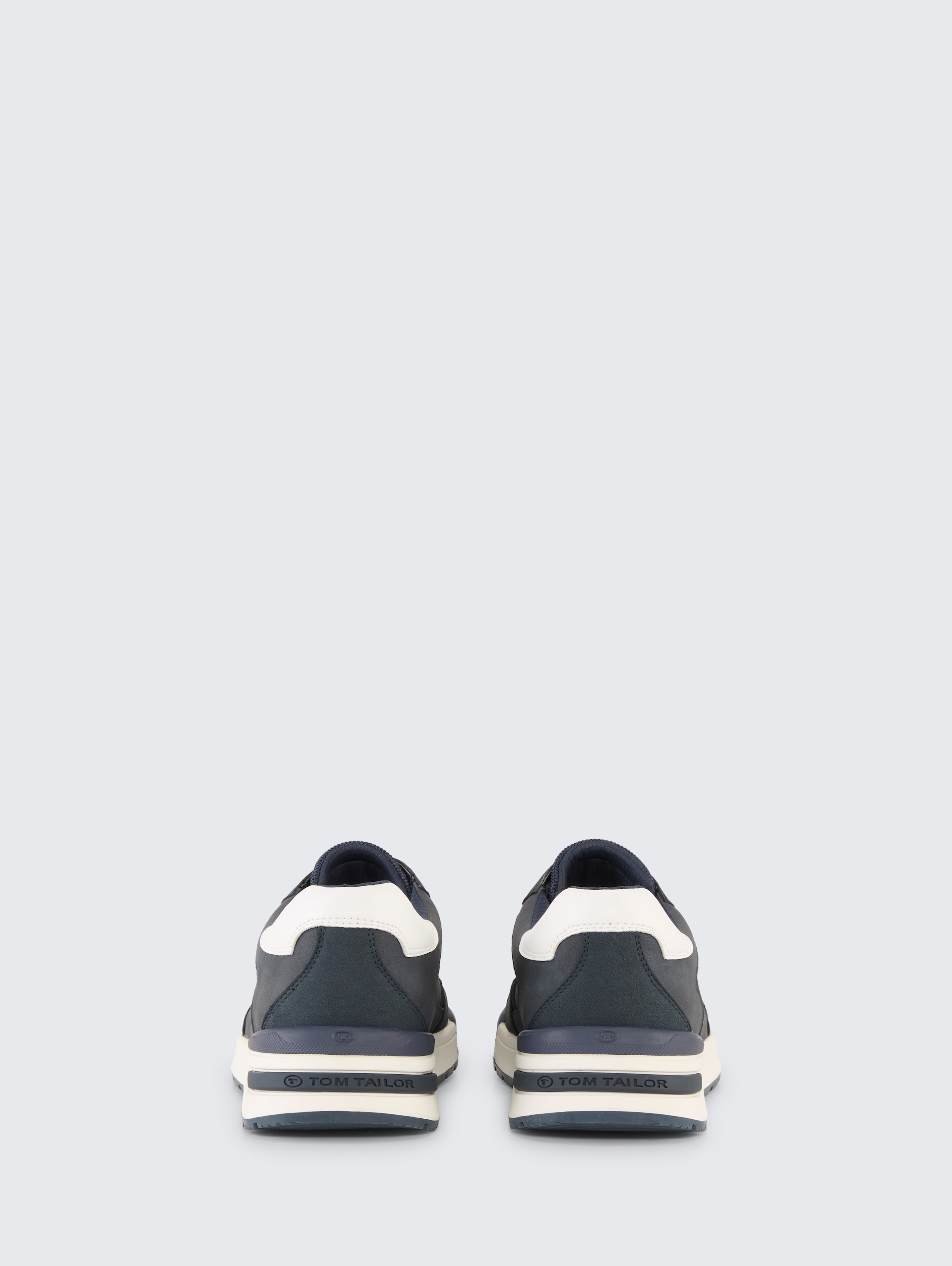 Sneaker aus Lederimitat - navy - Produkt-Rückansicht