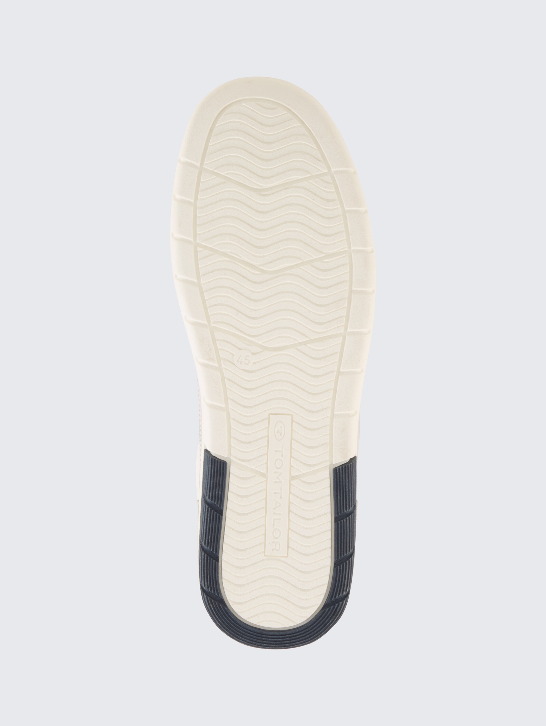 Sneakers with high quality imitation leather - white - Product view sole 