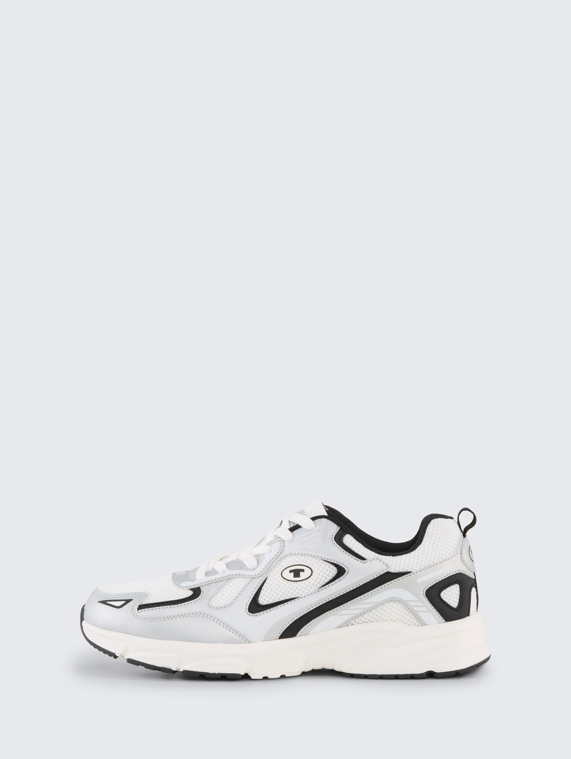 Sneakers met colourblocking - white-silver - zijaanzicht product