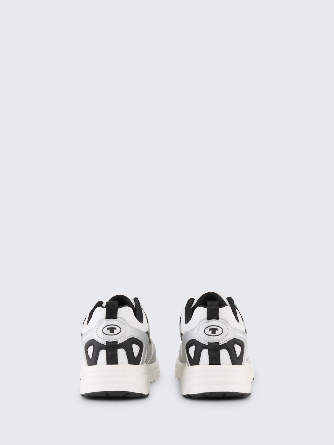 Sneaker mit Colour-Blocking - white-silver - Produkt-Rückansicht