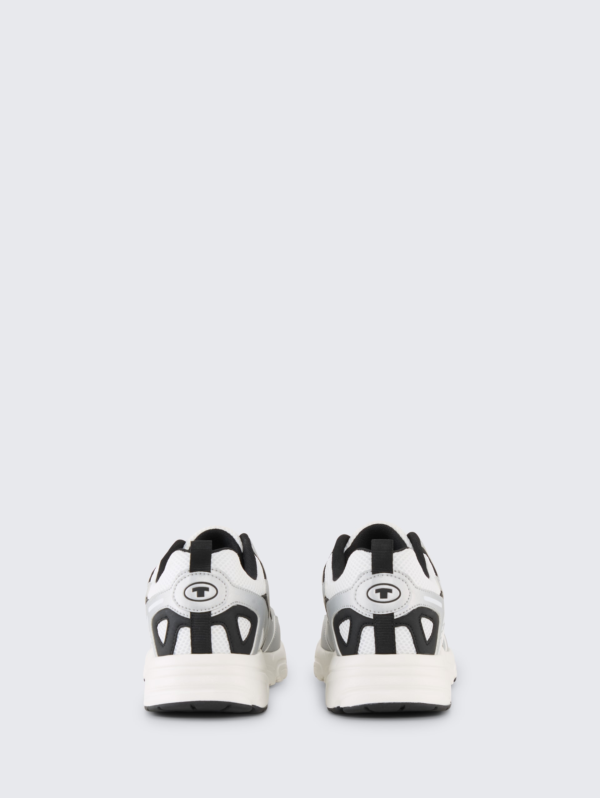 Sneakers met colourblocking - white-silver - Achteraanzicht product