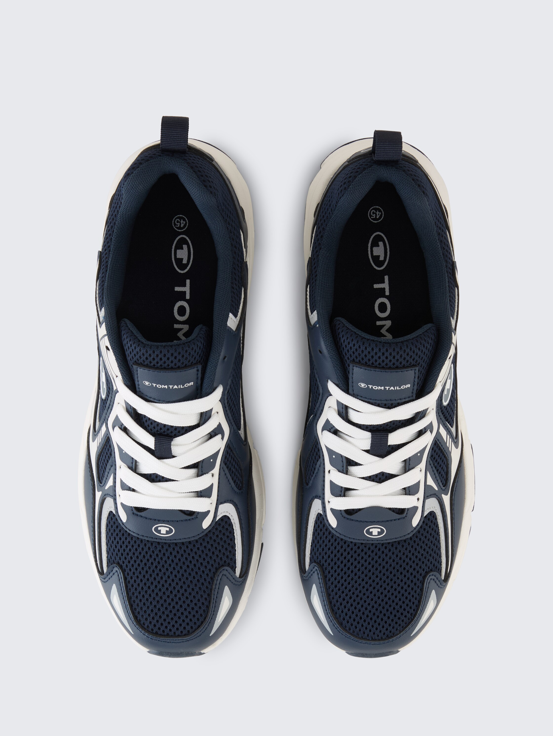 Sneaker mit Colour-Blocking - navysilver - 