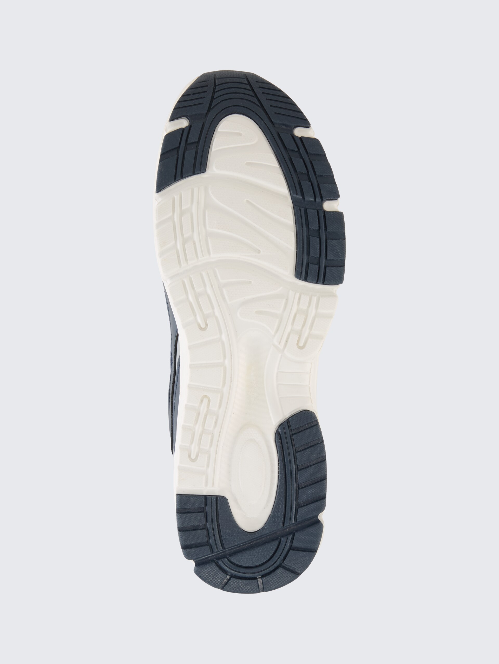 Sneakers met colourblocking - navy-silver - Productaanzicht zool 