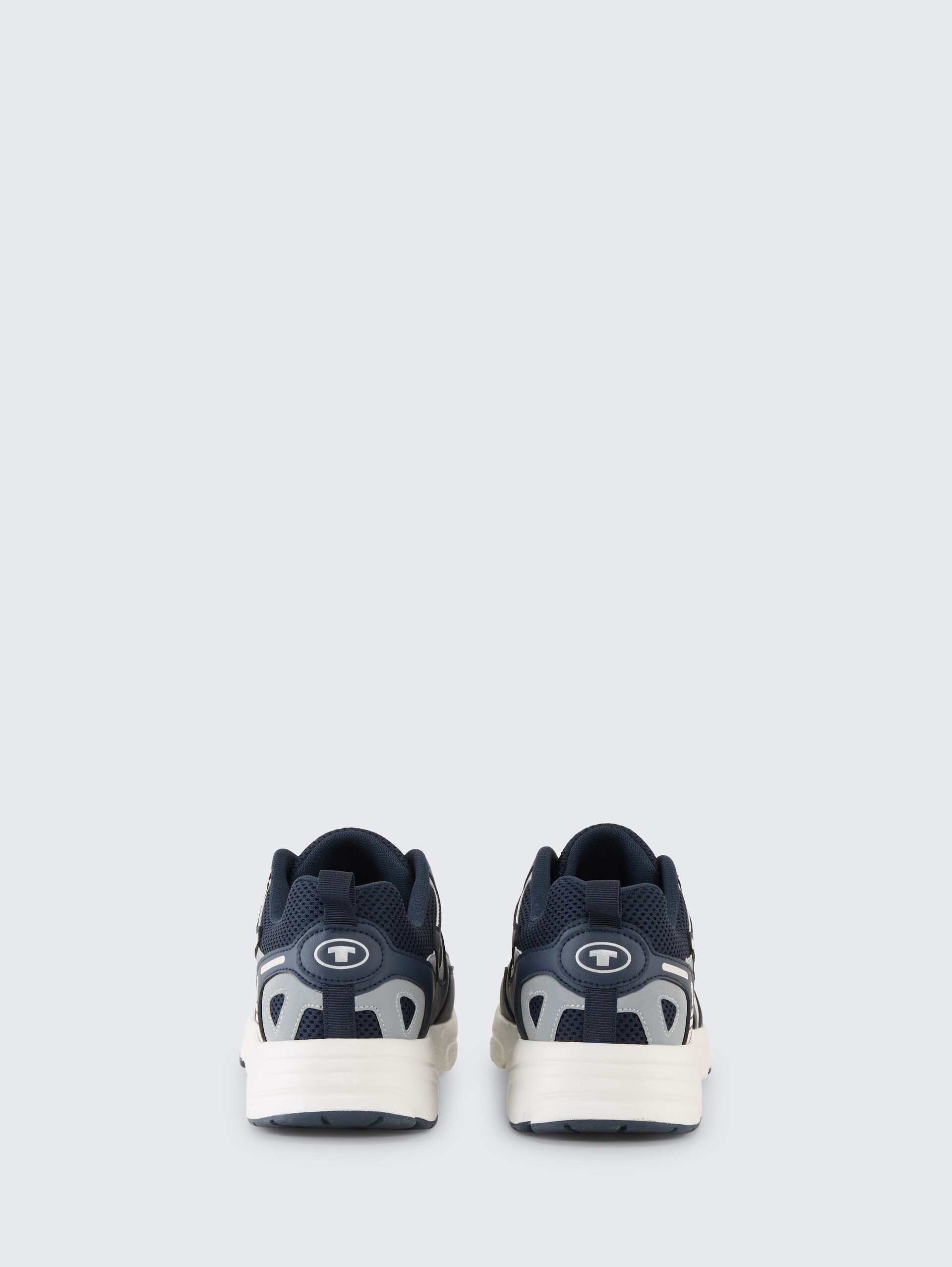 Sneakers met colourblocking - navy-silver - Achteraanzicht product