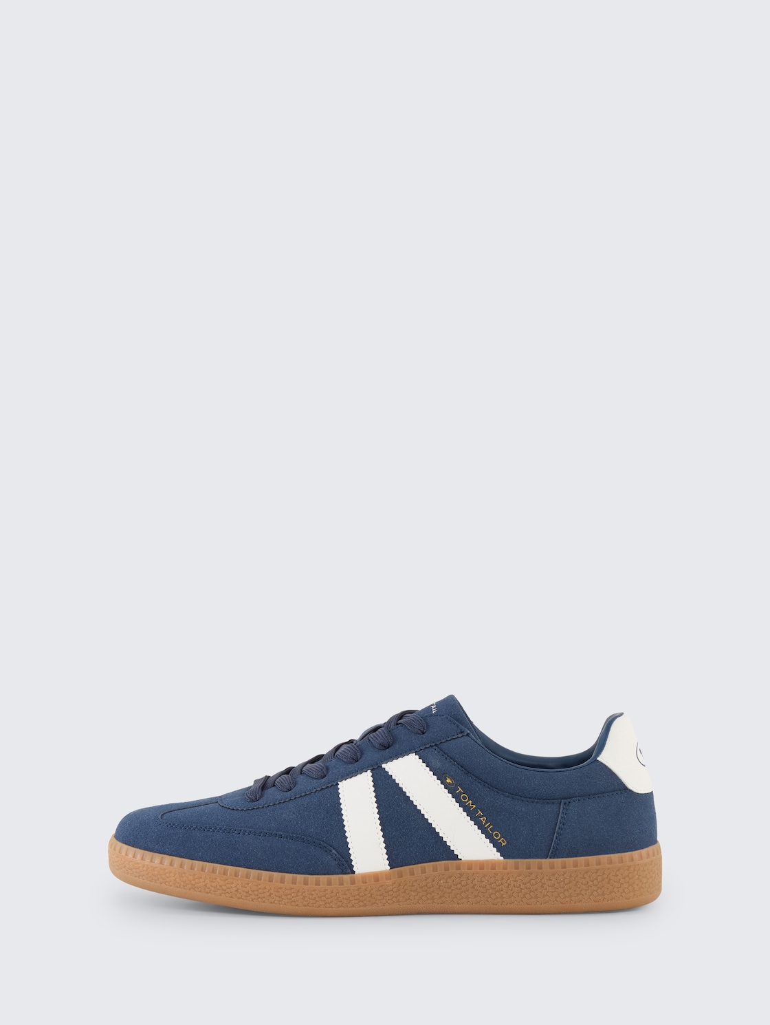 Sneaker mit Colour-Blocking - navy-white - seitliche Produkt-Ansicht