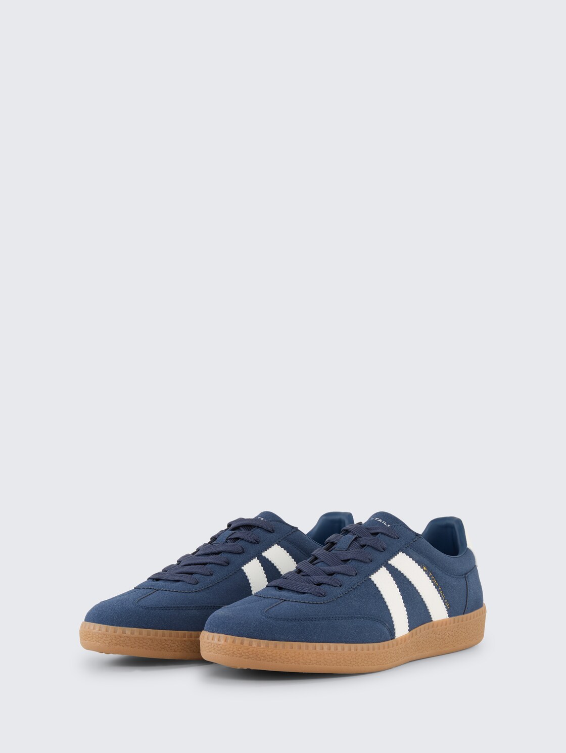 Sneaker mit Colour-Blocking - navy-white - seitliche Produkt-Ansicht