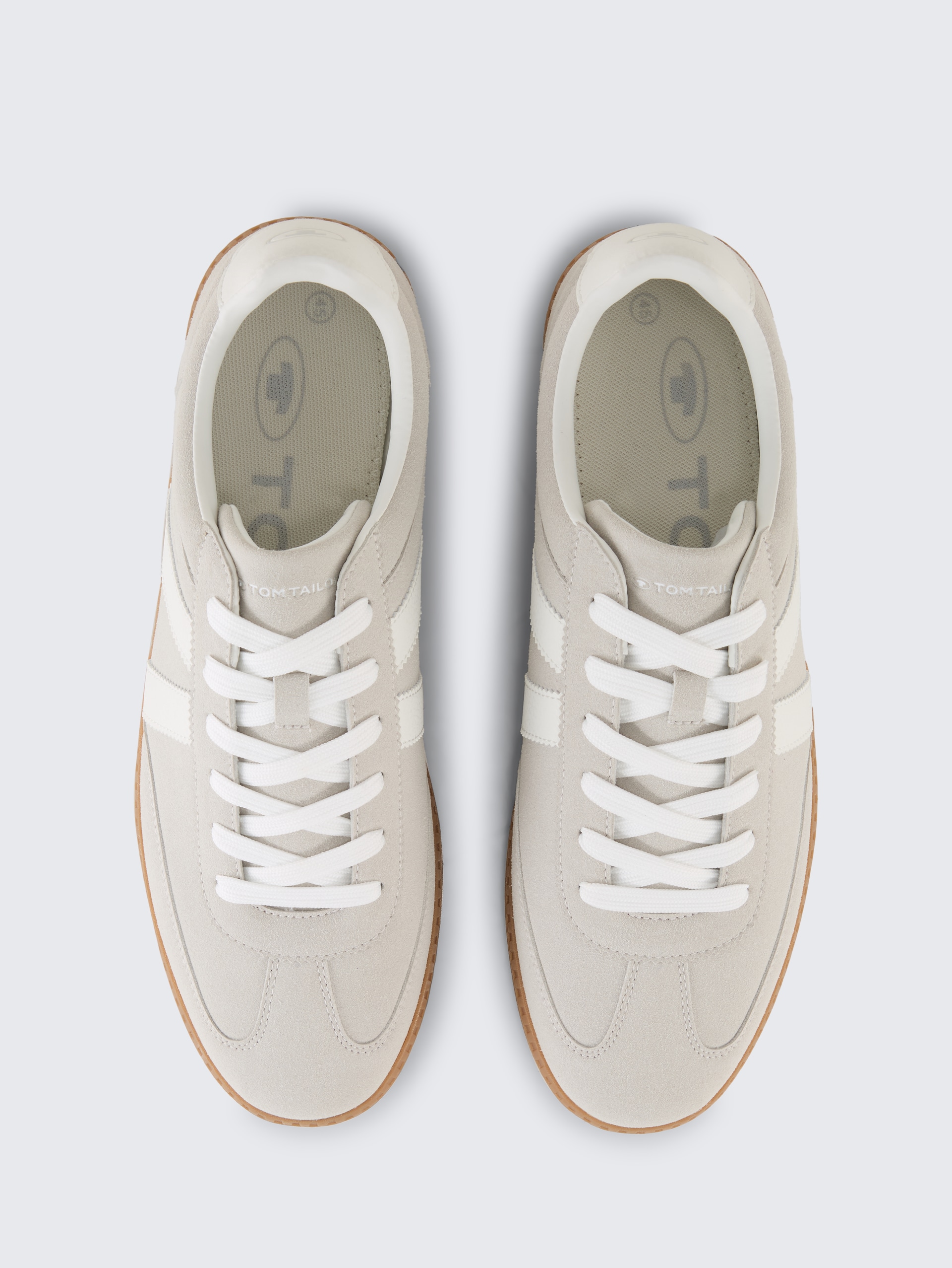 Sneakers met colourblocking - light grey-white - Bovenaanzicht product 
