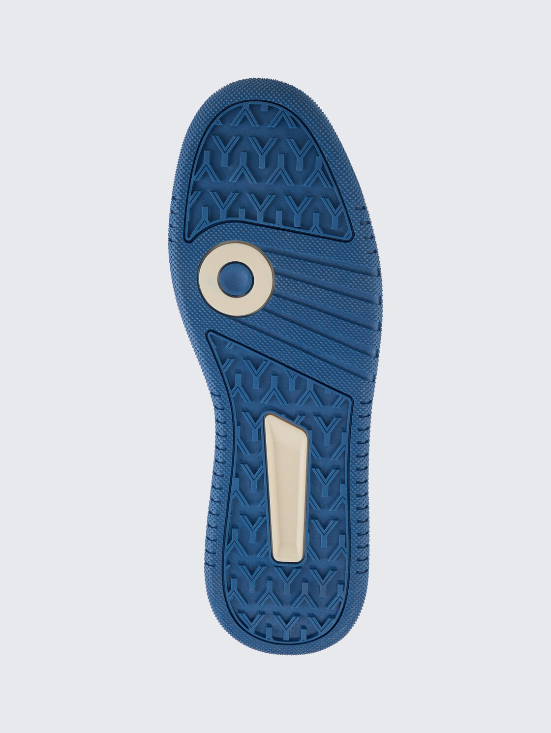 Sneaker mit Colour-Blocking - white-blue - Produkt-Ansicht Sohle