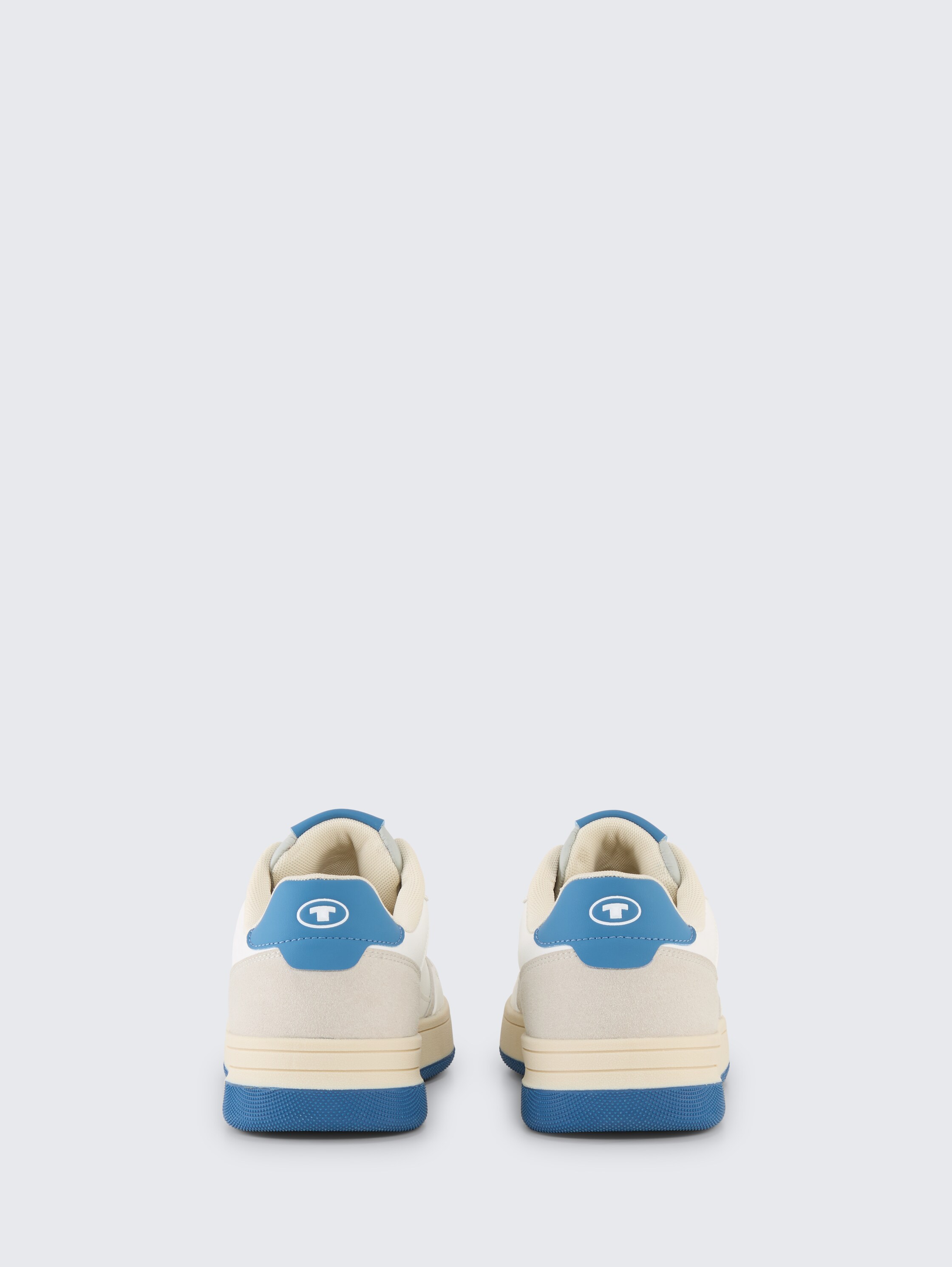 Sneaker mit Colour-Blocking - white-blue - Produkt-Rückansicht