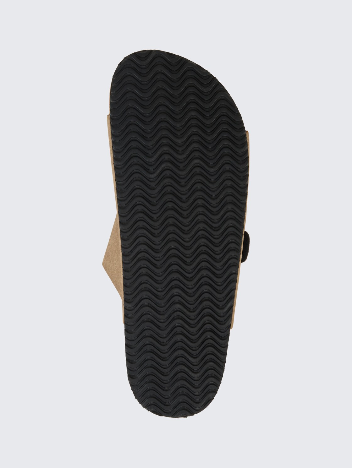 Flache Sandalen mit Kork Sohle - beige - Produkt-Ansicht Sohle