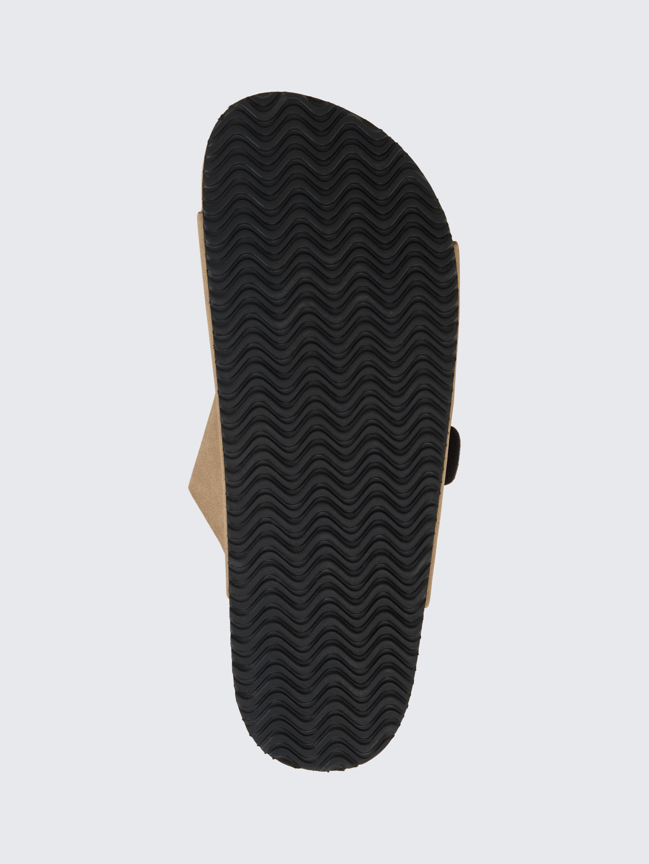 Platte sandalen met kurken zool - beige - 