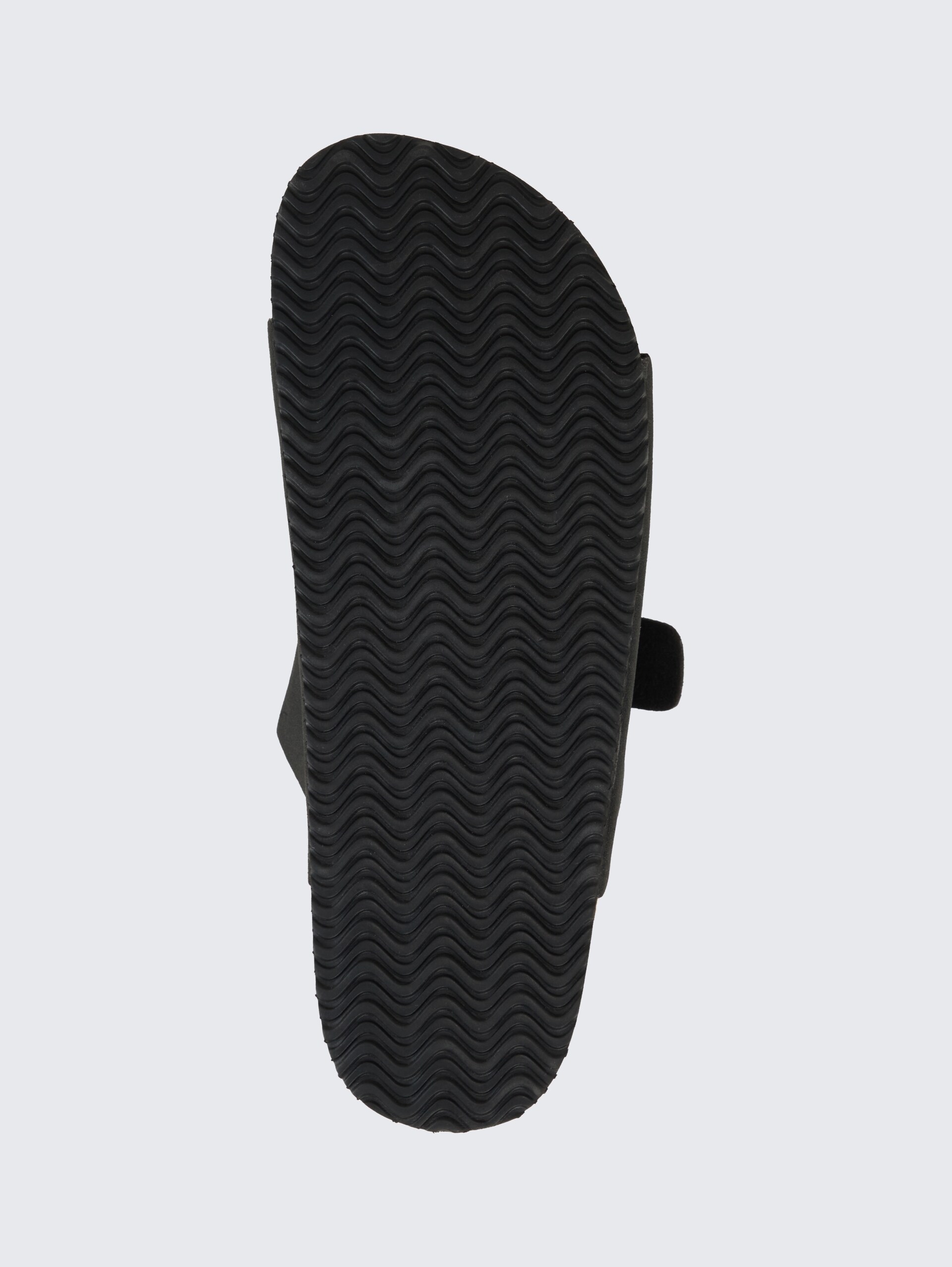 Flat sandals with cork soles - black - Product view sole 