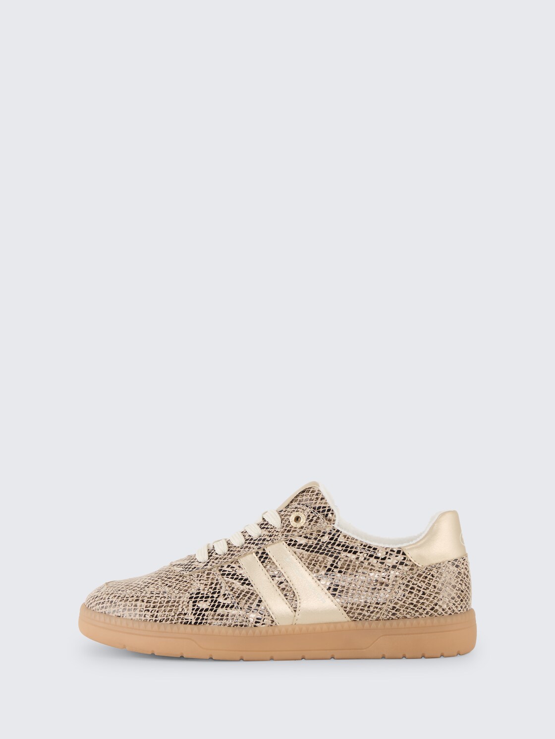 Sneaker mit Animal-Print - beige multi - seitliche Produkt-Ansicht