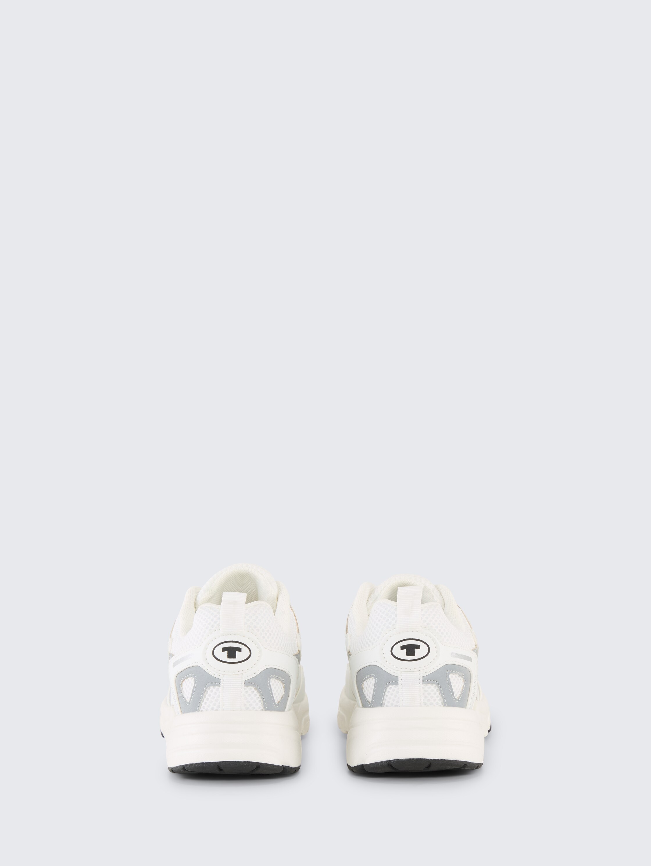 Sneaker mit Mesh-Einsatz - whitesilver - 